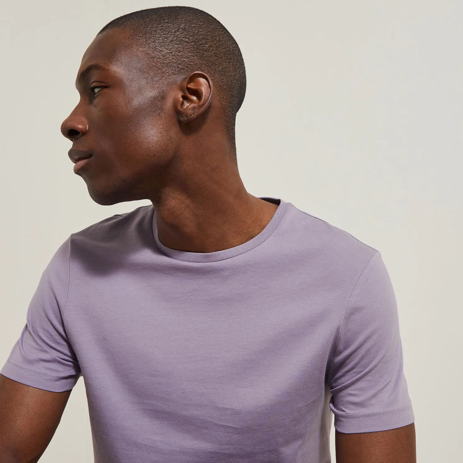 Basic T-shirt met ronde hals