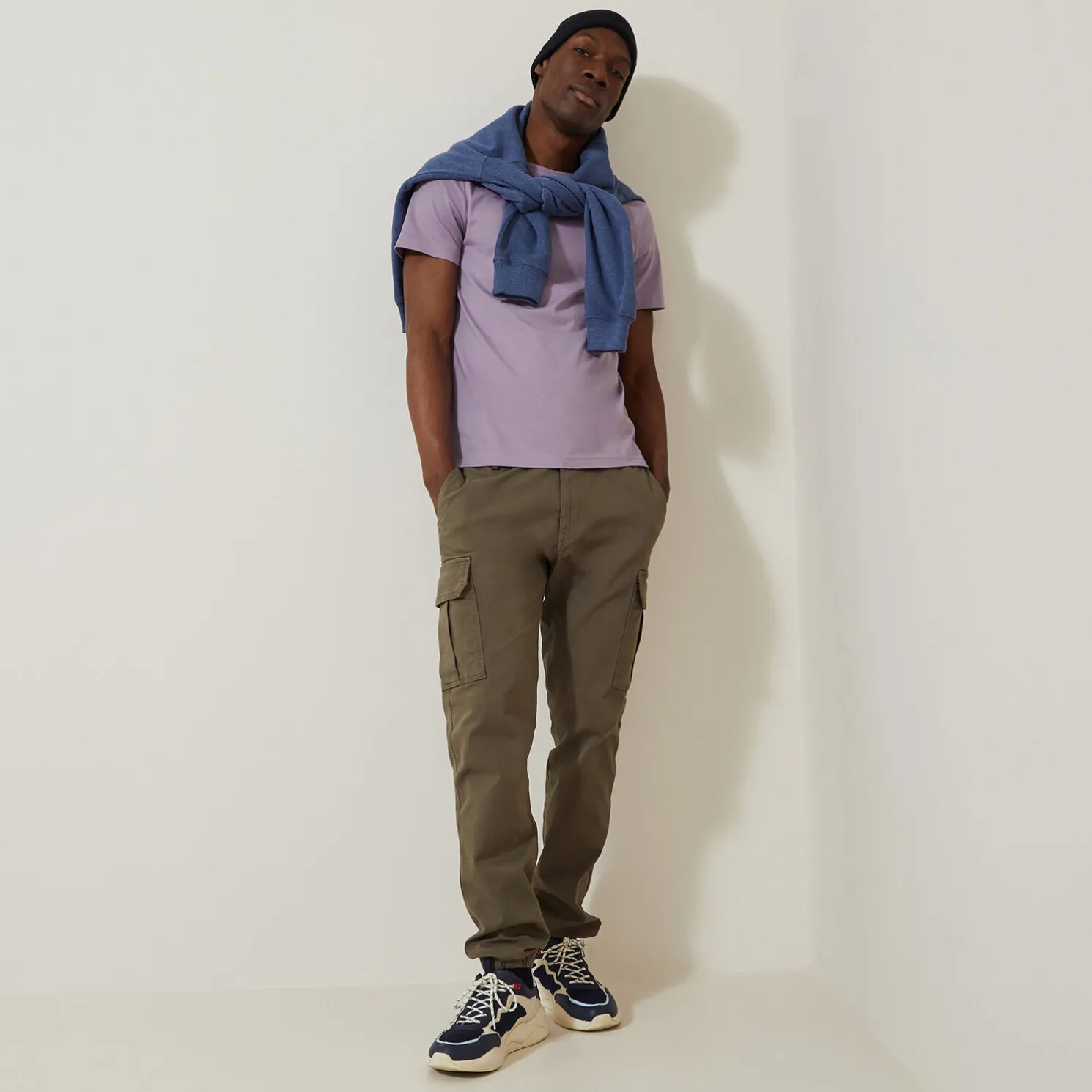 Basic T-shirt met ronde hals