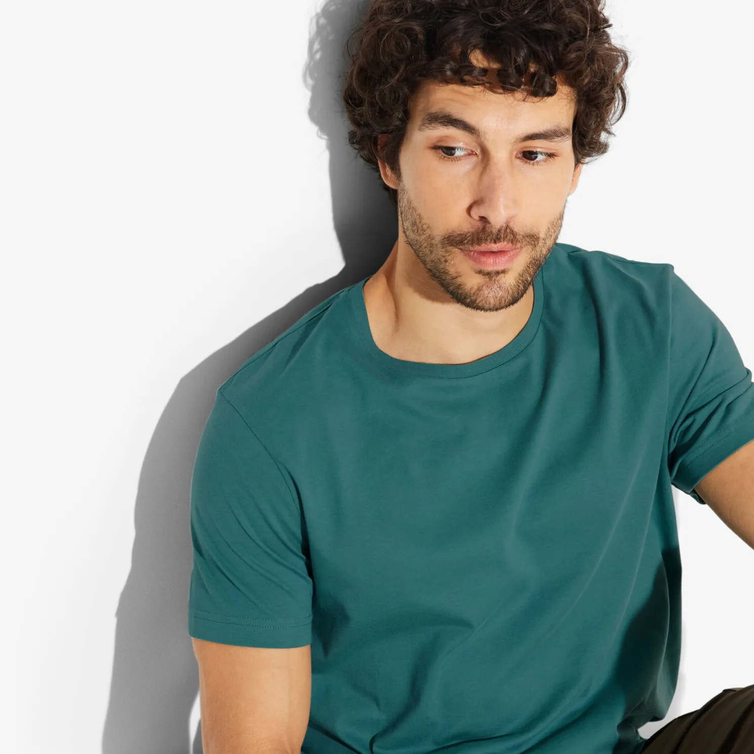 Basic T-shirt met ronde hals