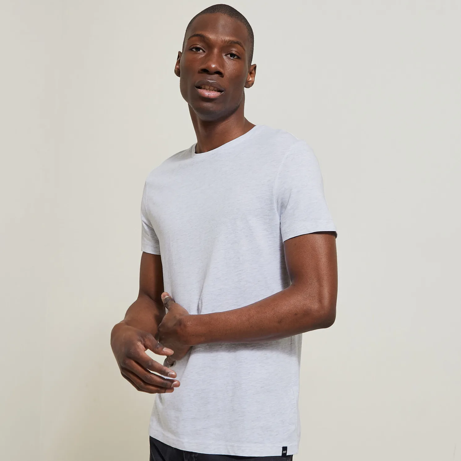 Basic T-shirt met ronde hals