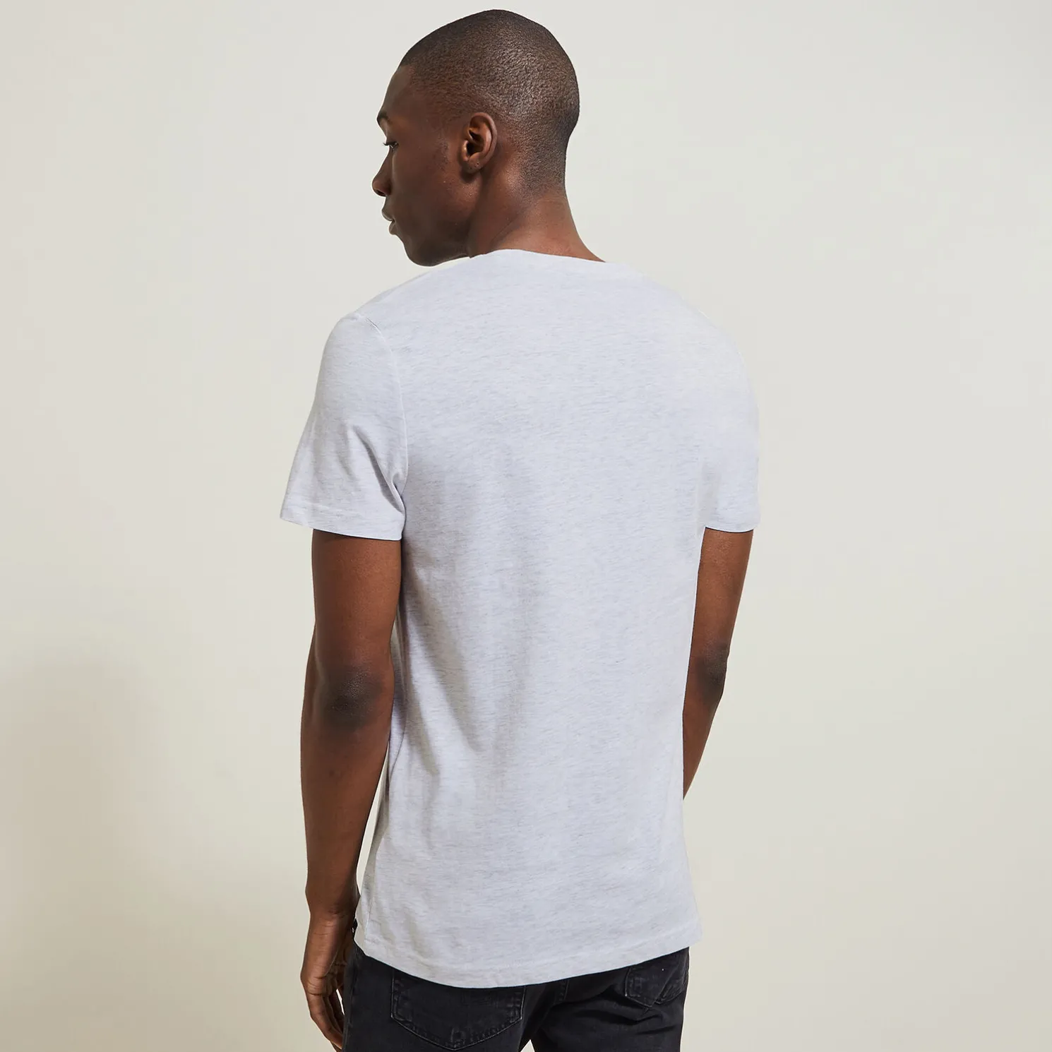 Basic T-shirt met ronde hals