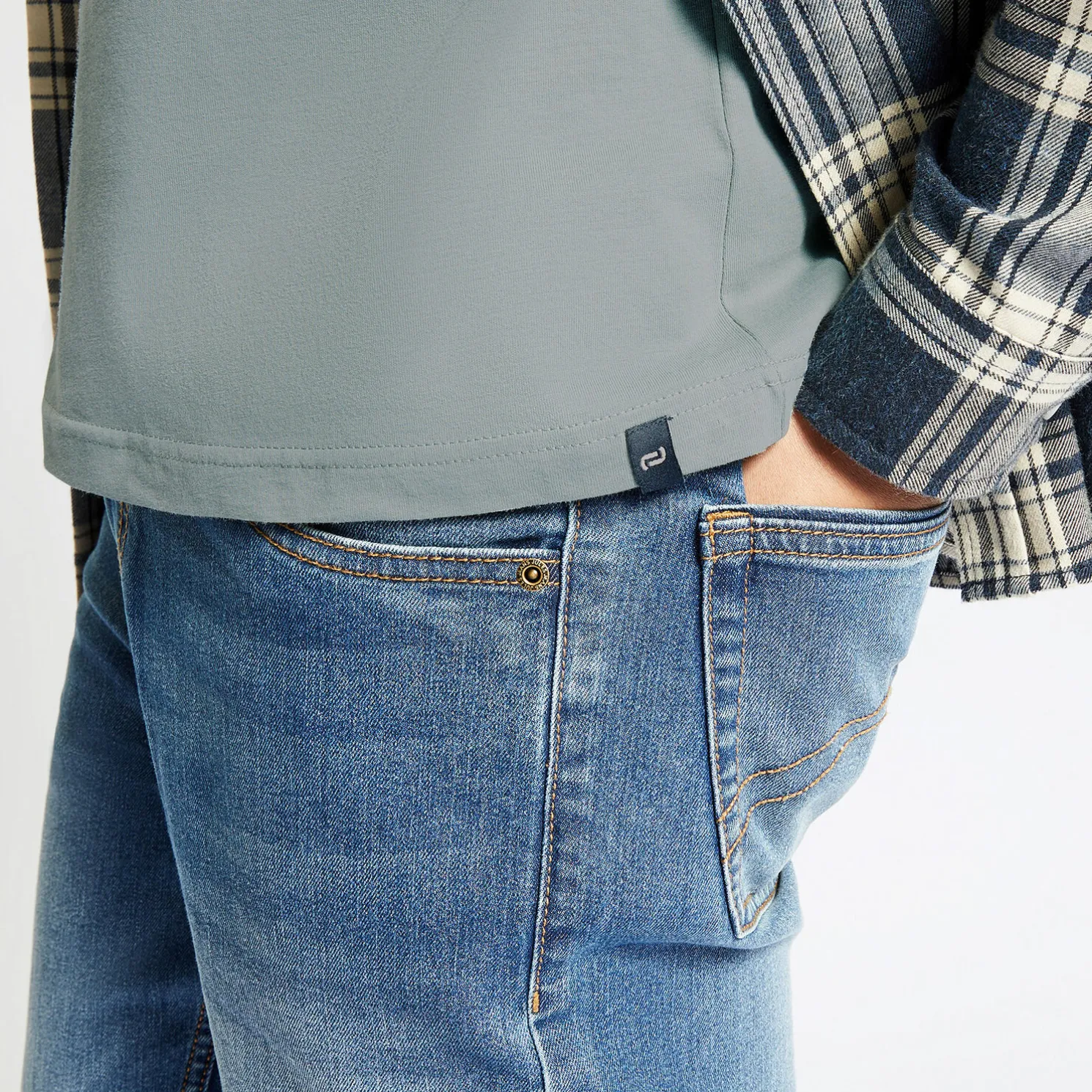 Basic T-shirt met ronde hals