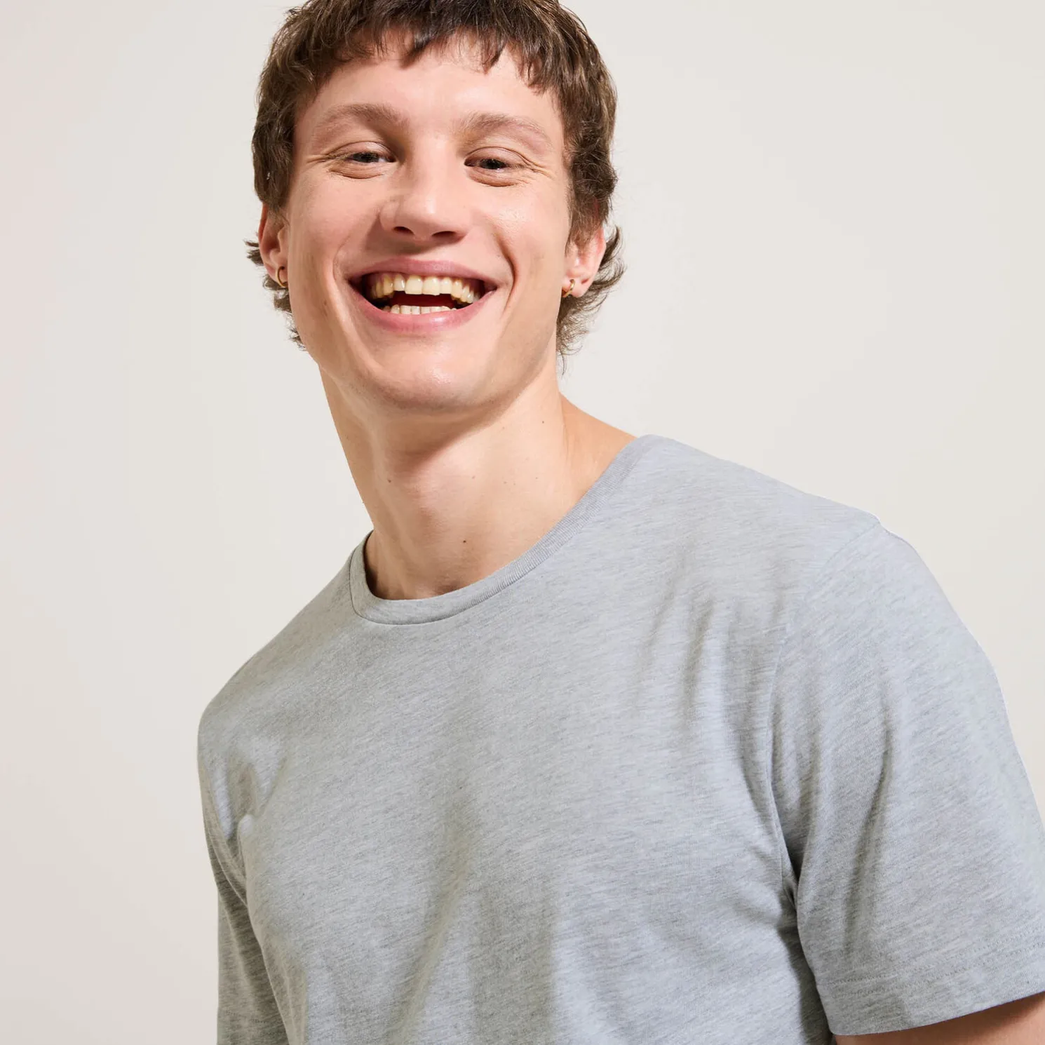 Basic T-shirt met ronde hals