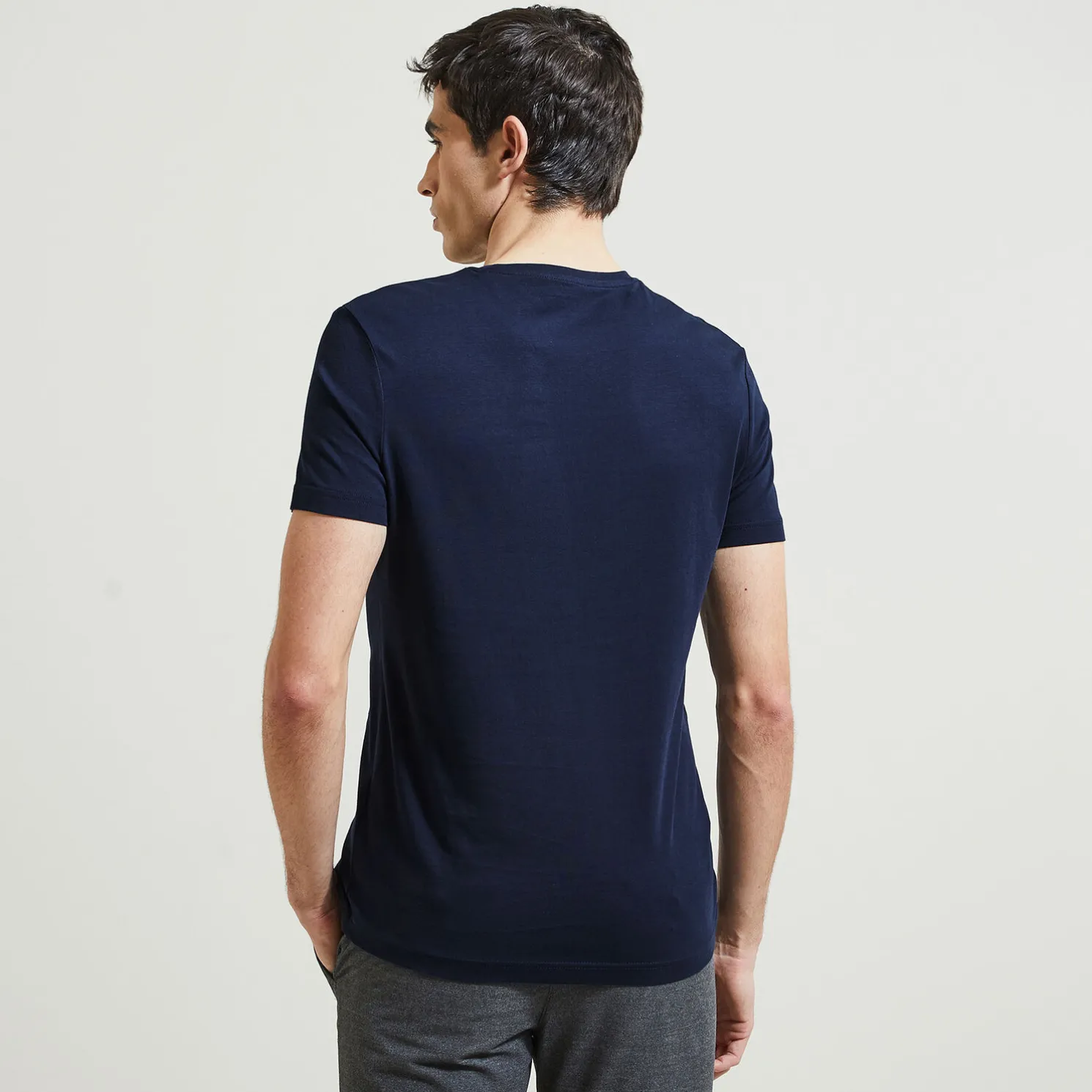 Basic T-shirt met ronde hals