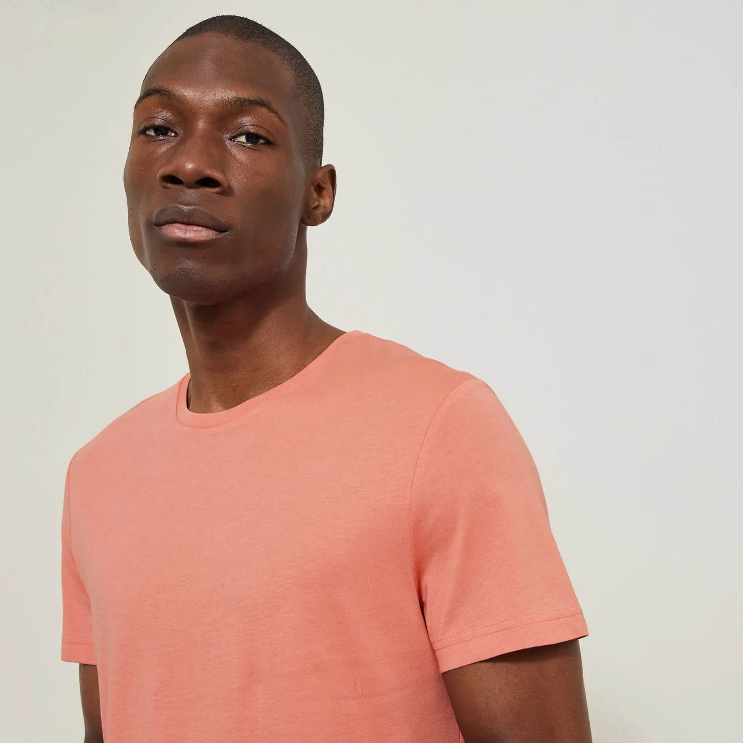 Basic T-shirt met ronde hals