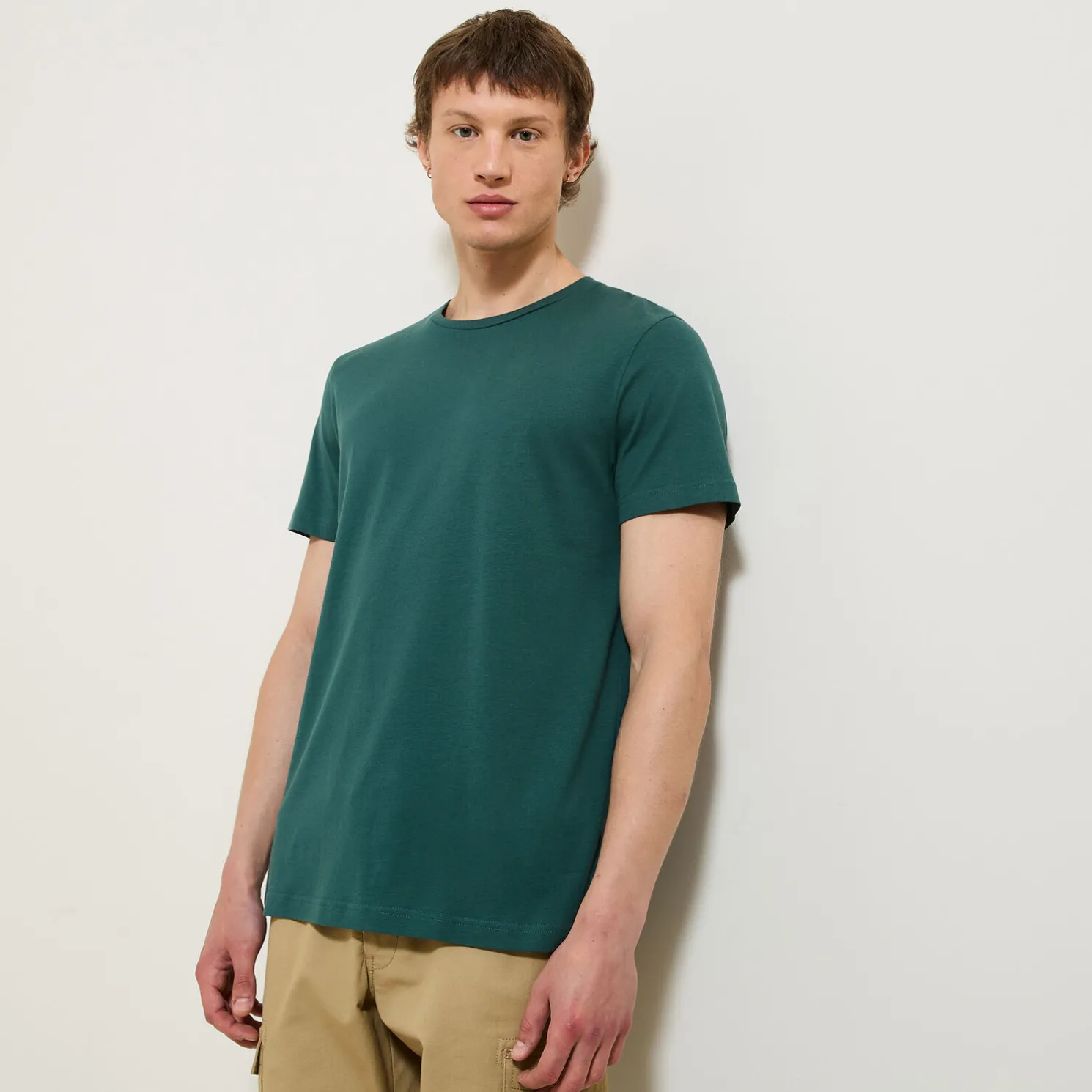 Basic T-shirt met ronde hals