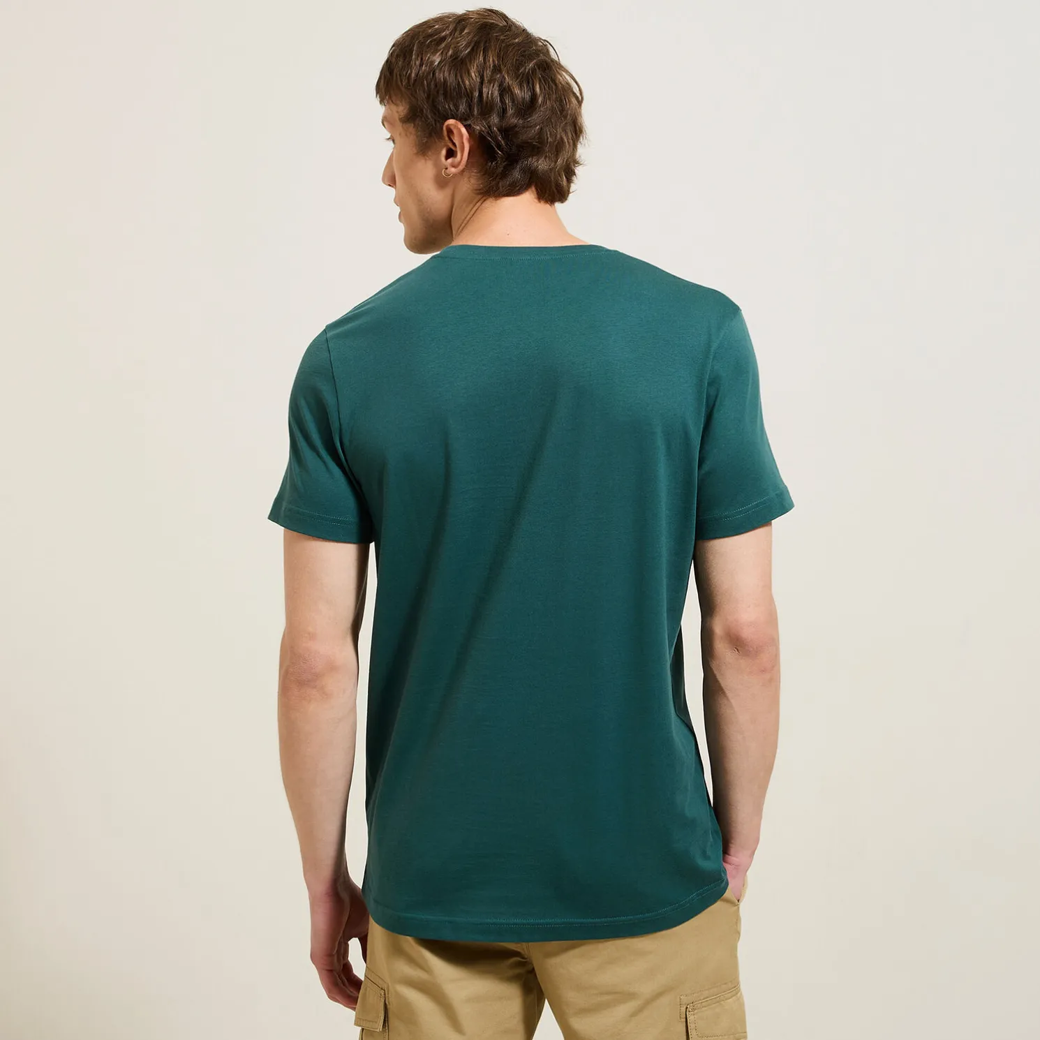 Basic T-shirt met ronde hals