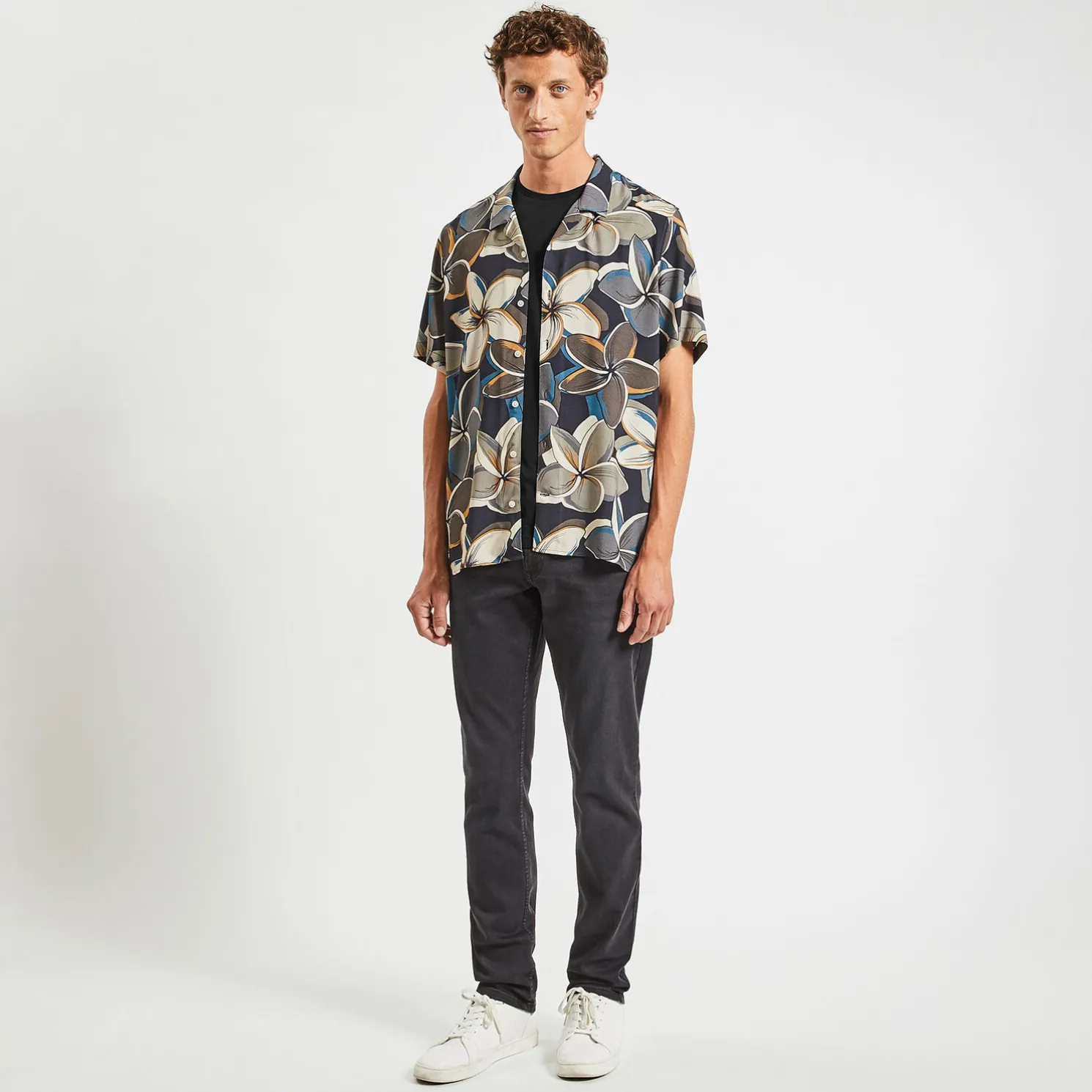 Basic T-shirt met ronde hals