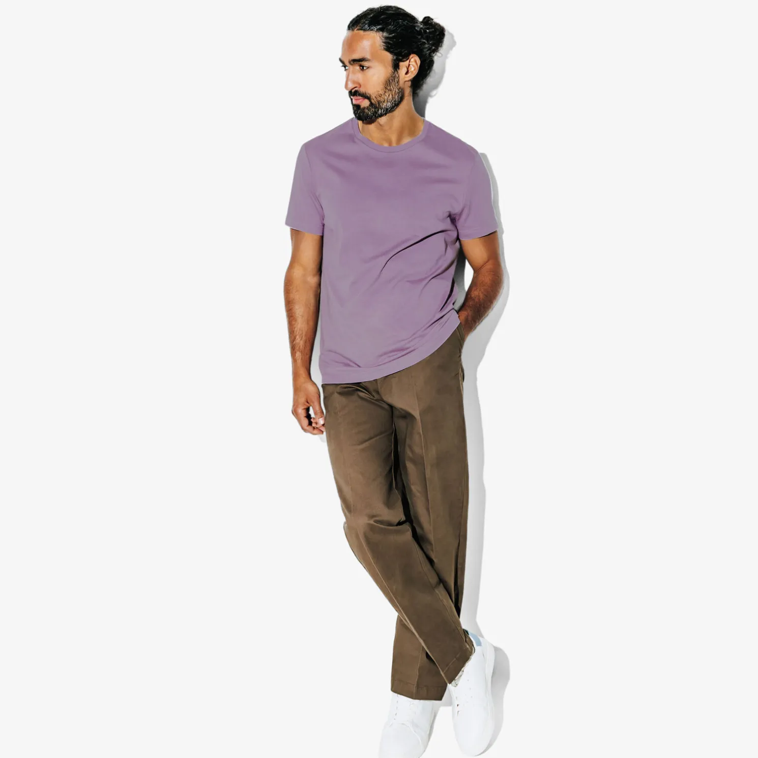 Basic T-shirt met ronde hals