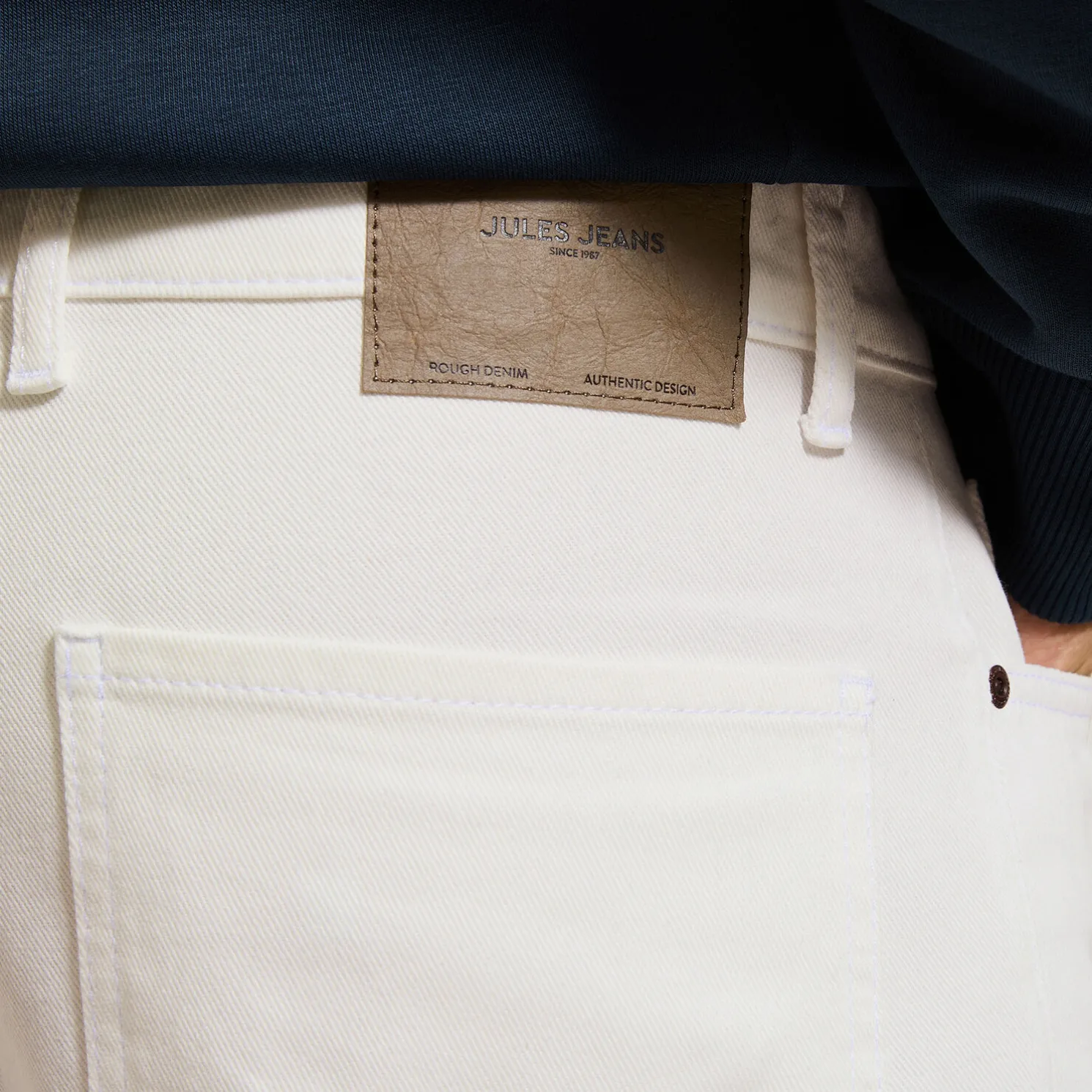 Bermuda in denim met loose snit