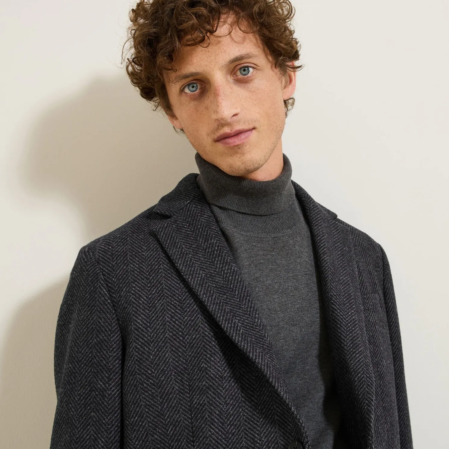 Blazerjasje met visgraatmotief