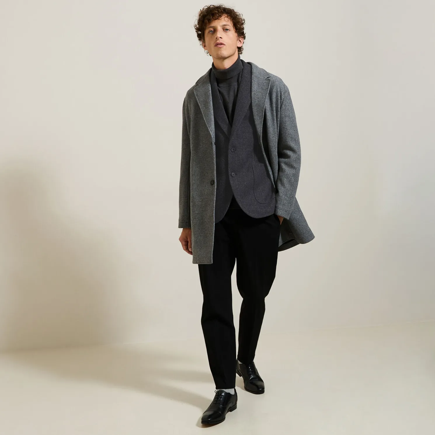 Blazerjasje met visgraatmotief