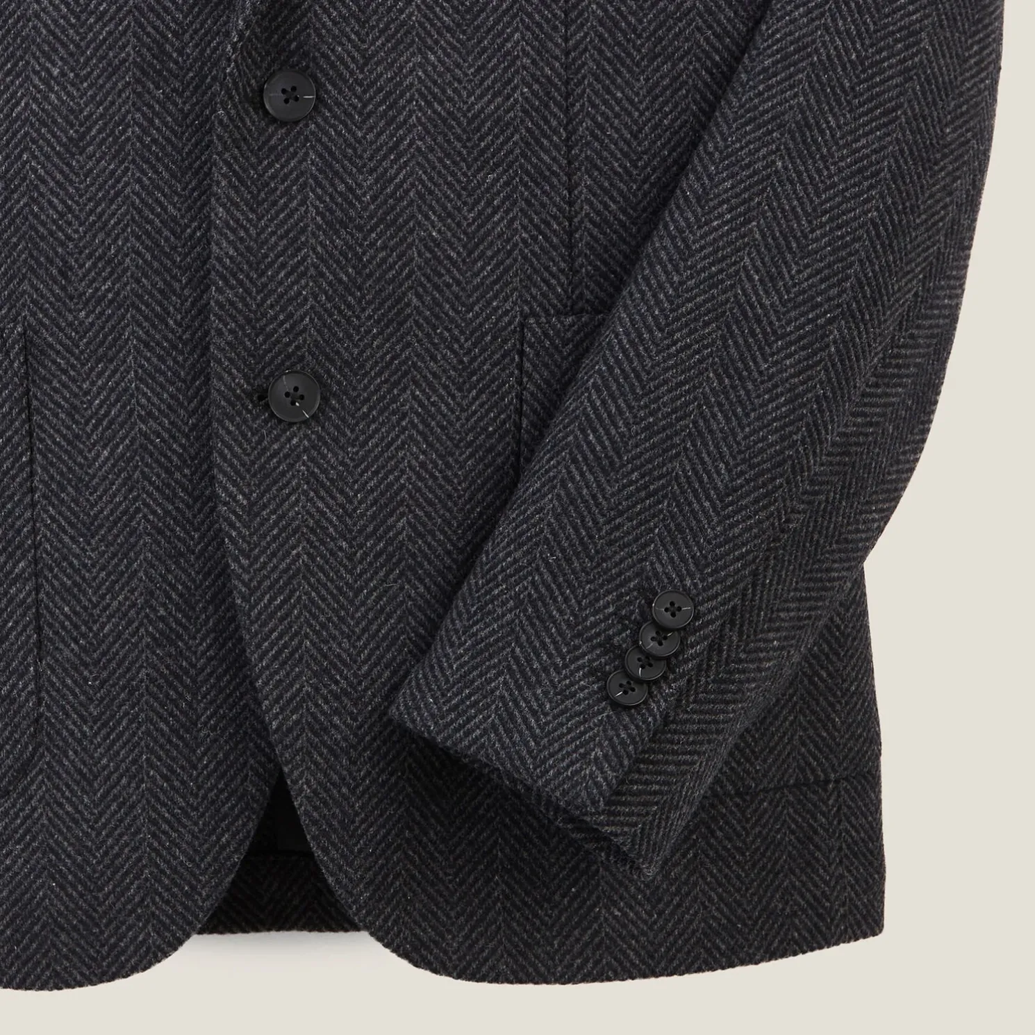 Blazerjasje met visgraatmotief