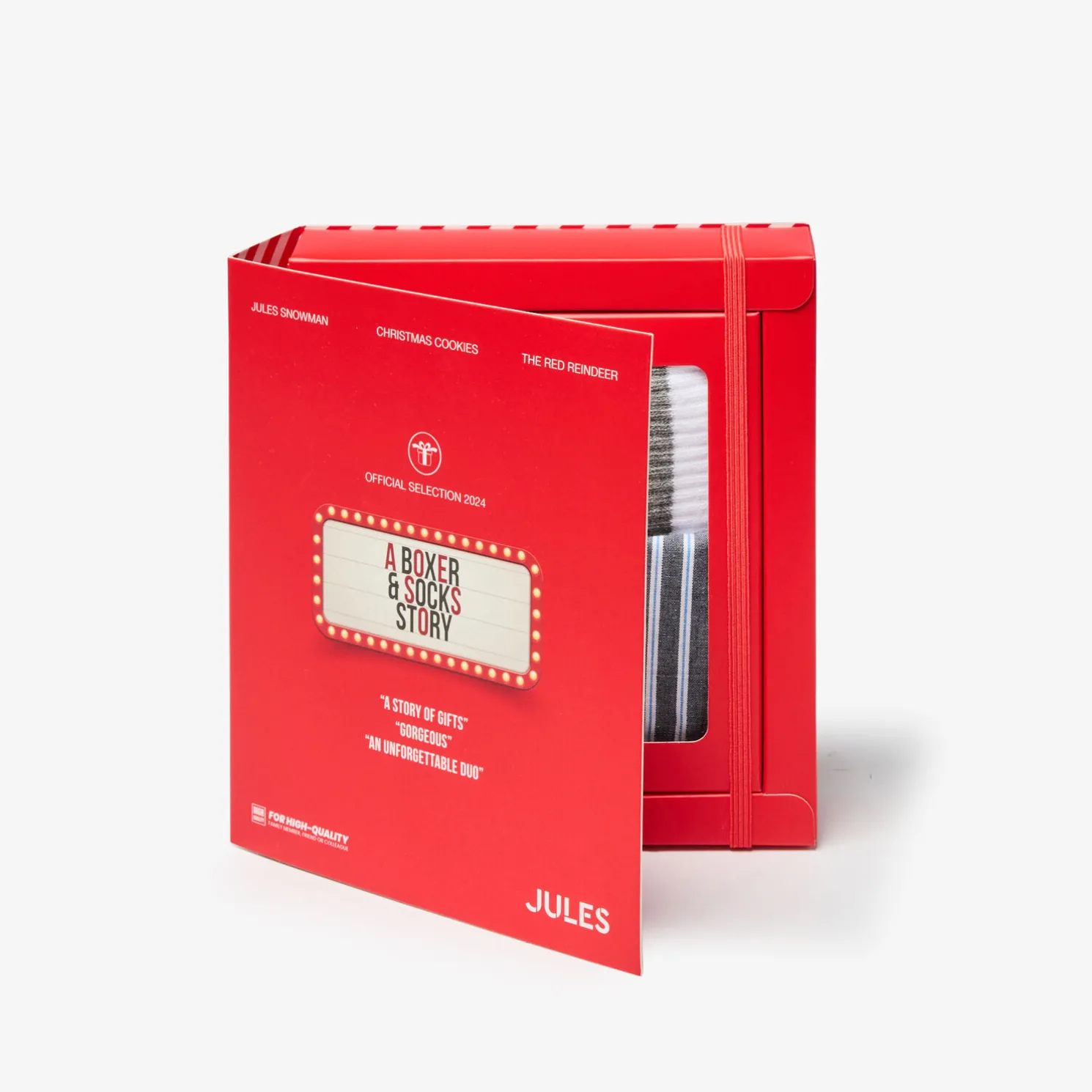 Box engelse versie met boxershort en sokken