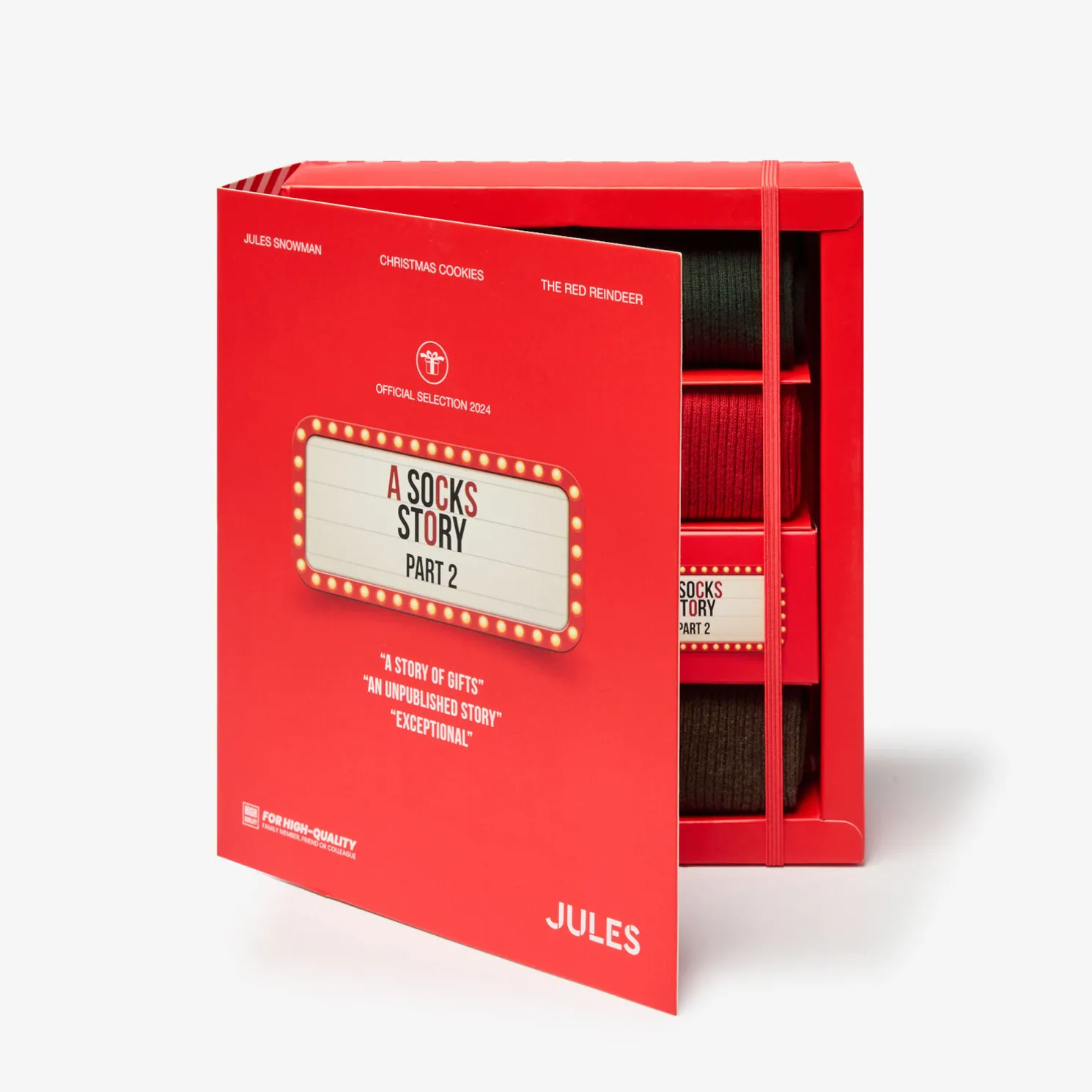 Box engelse versie van 7 paar effen sokken