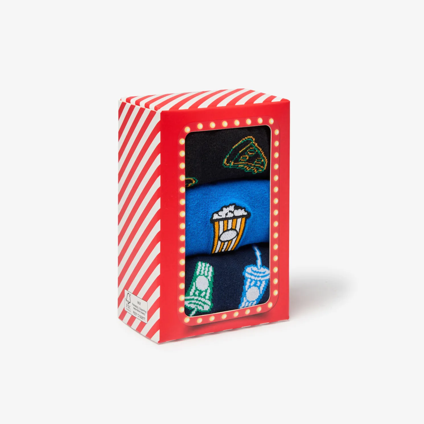 Box van 3 paar fantasiesokken