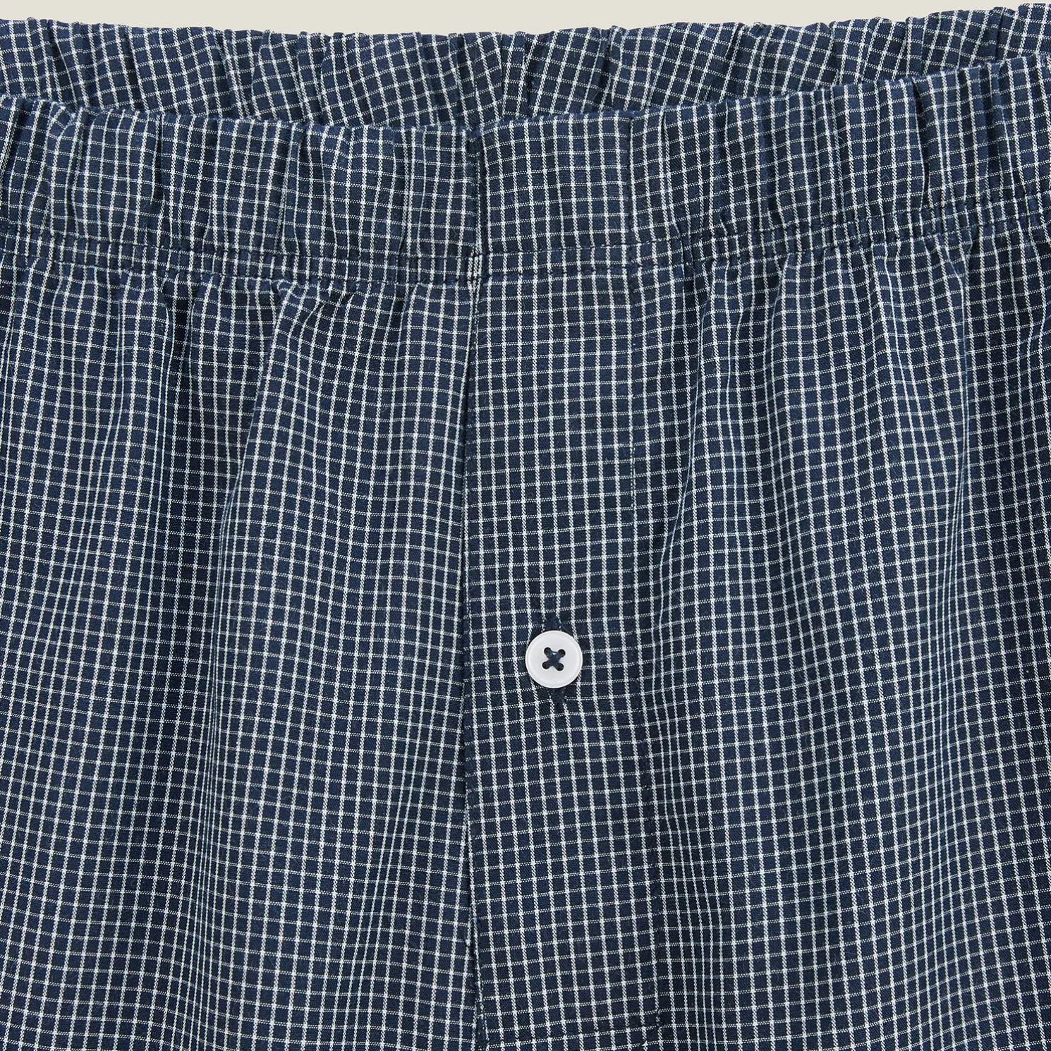 Boxershort met ruitjes in biokatoen