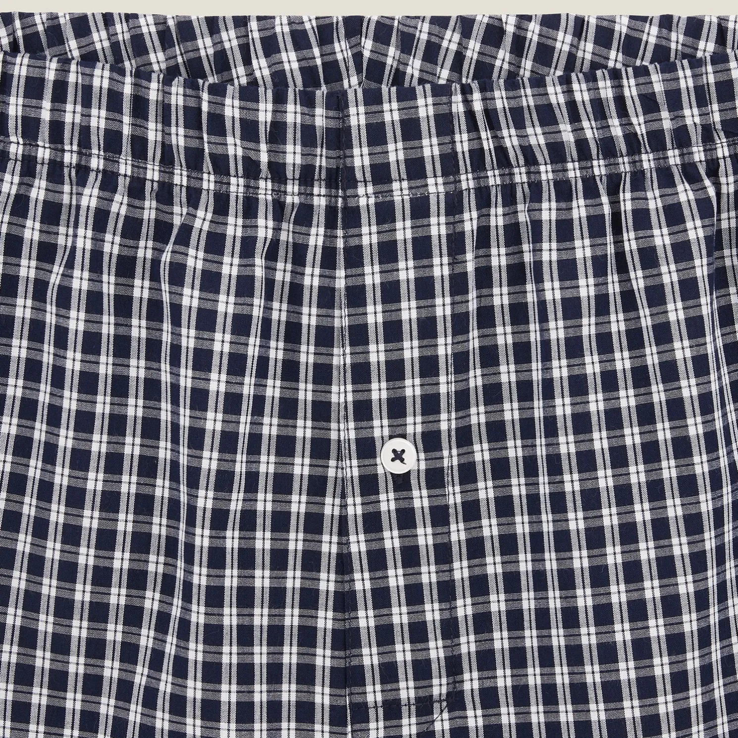 Boxershort met ruitjes in biokatoen