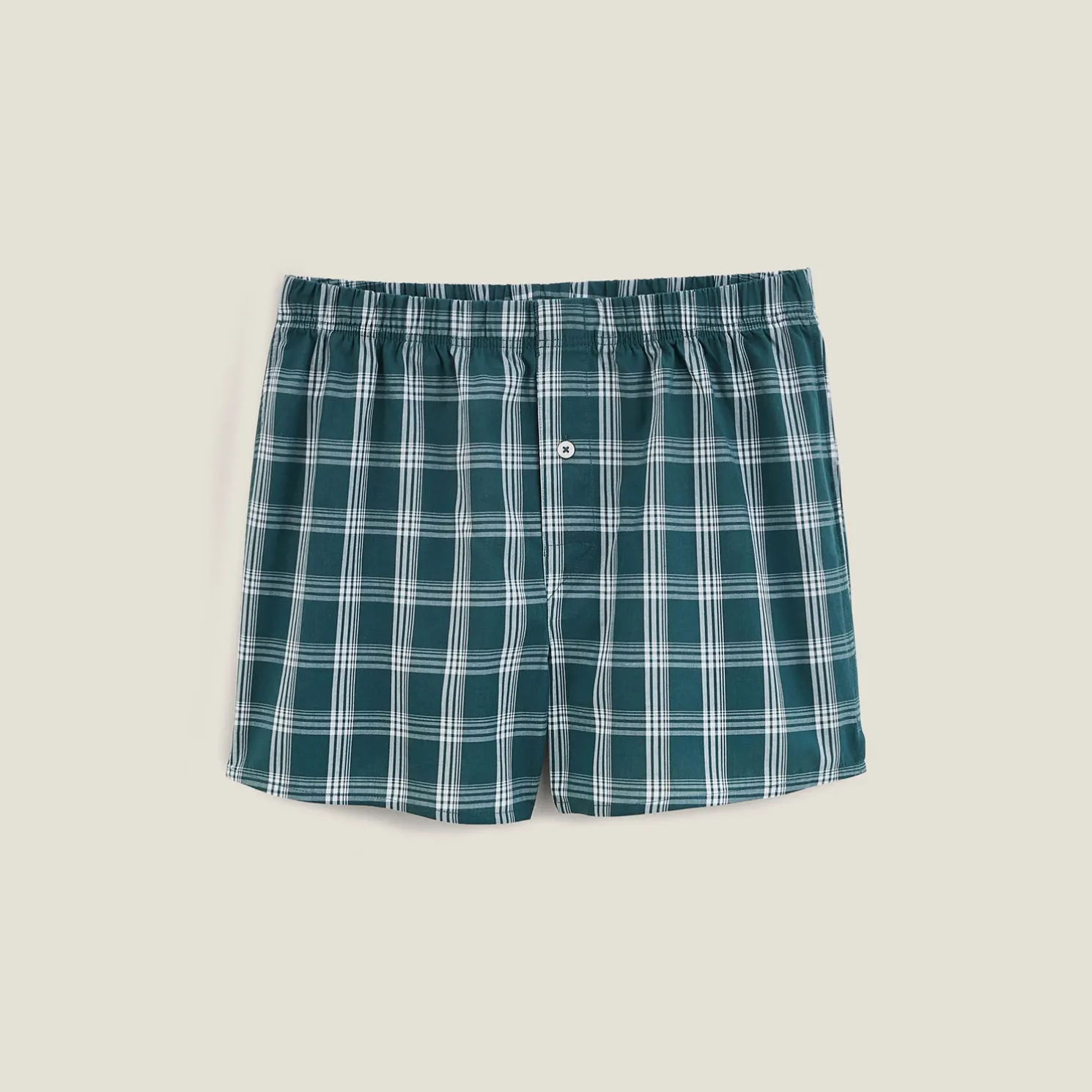 Boxershort met ruitjes in biokatoen