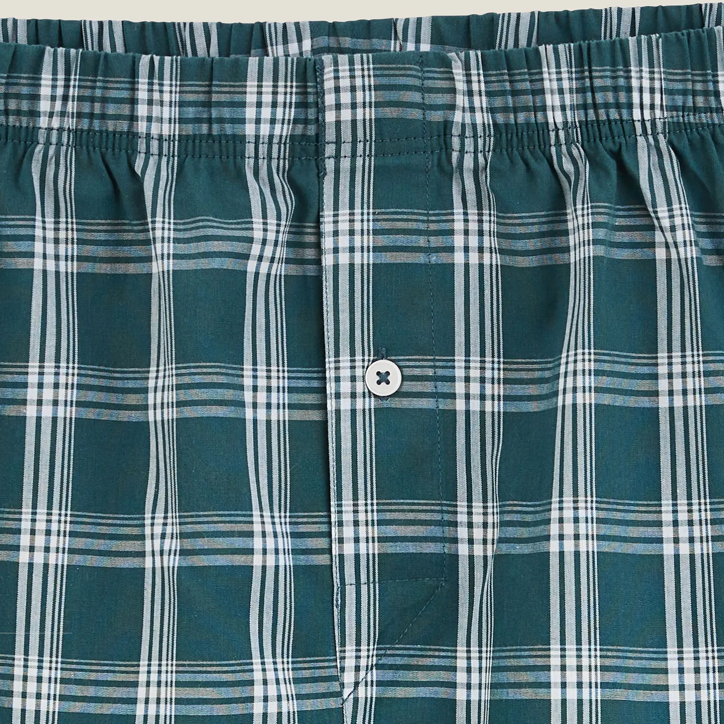 Boxershort met ruitjes in biokatoen