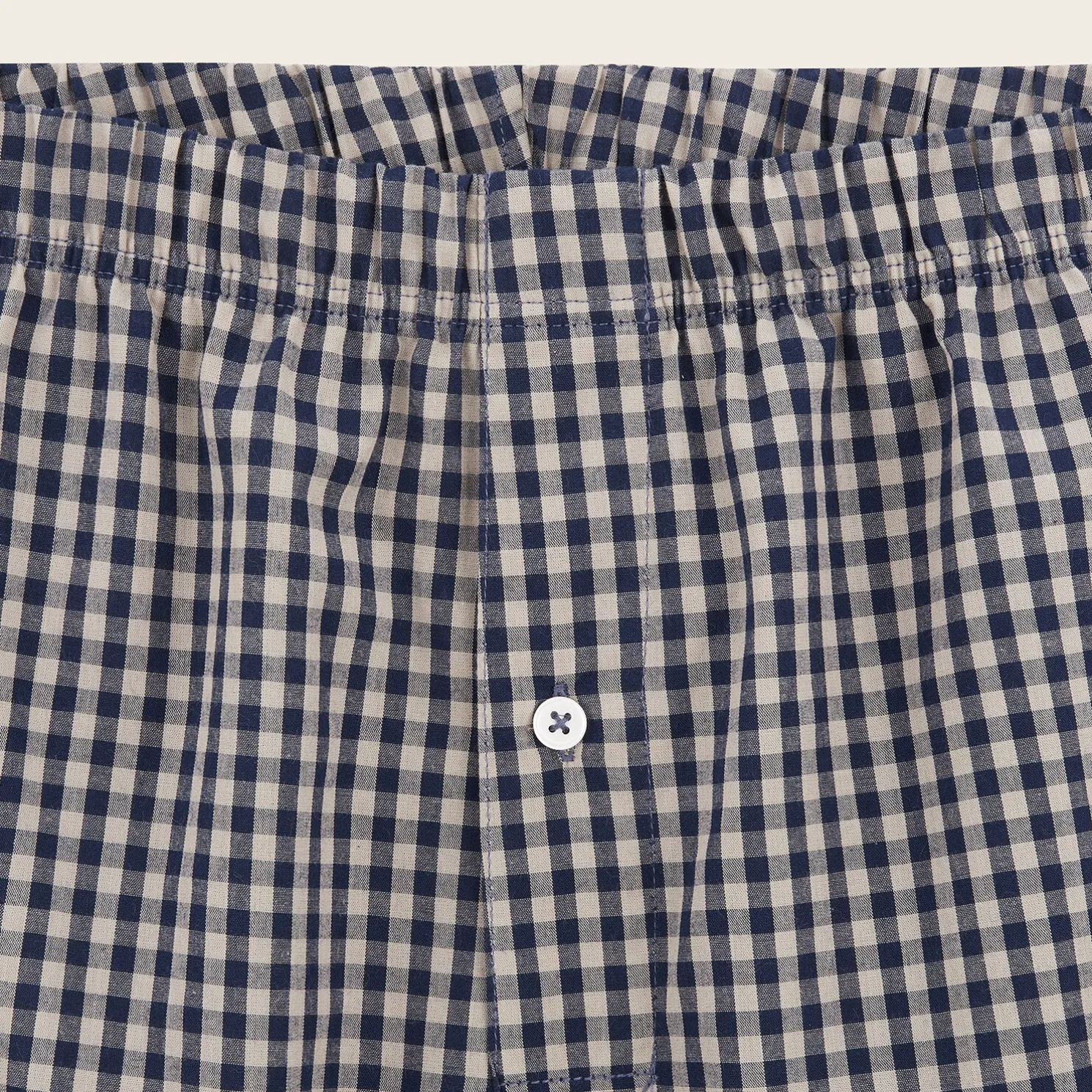 Boxershort met ruitjes in biokatoen
