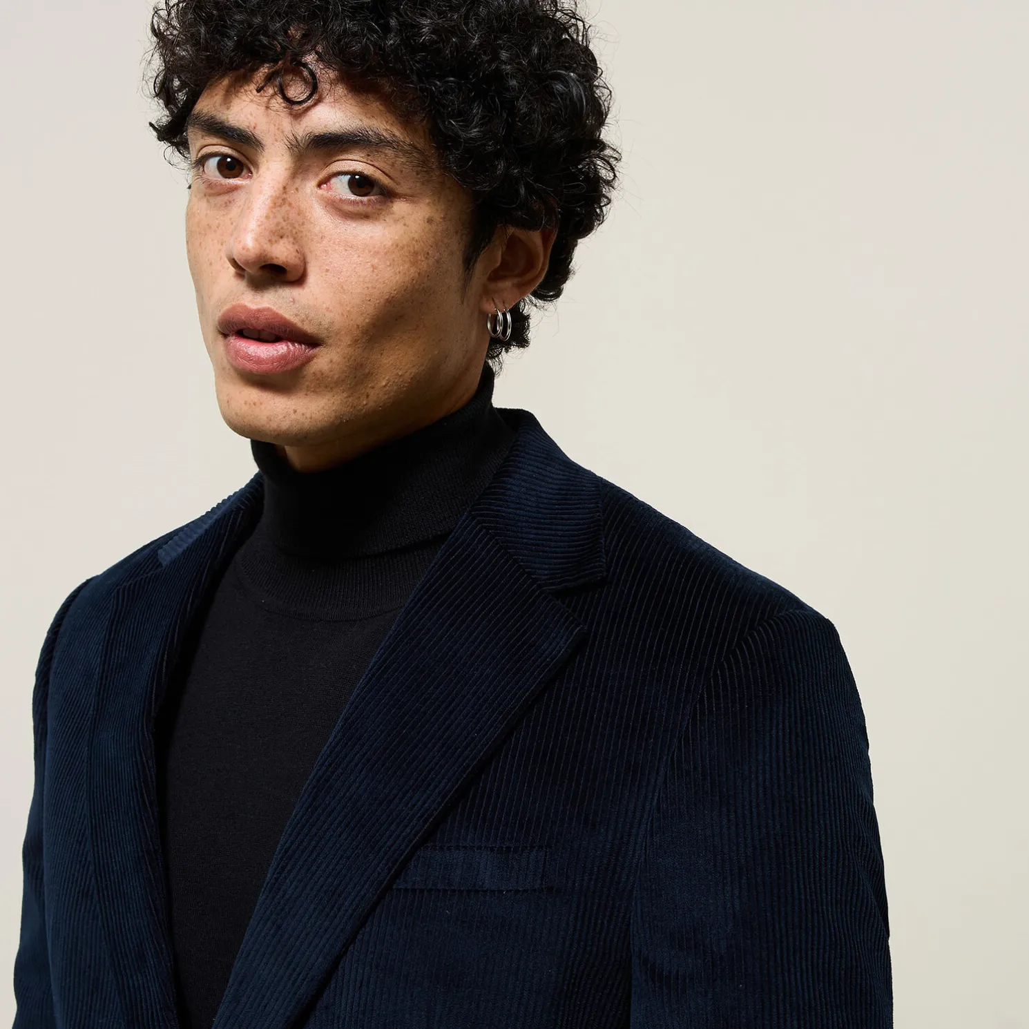 Comfortabel ribfluwelen kostuumvest