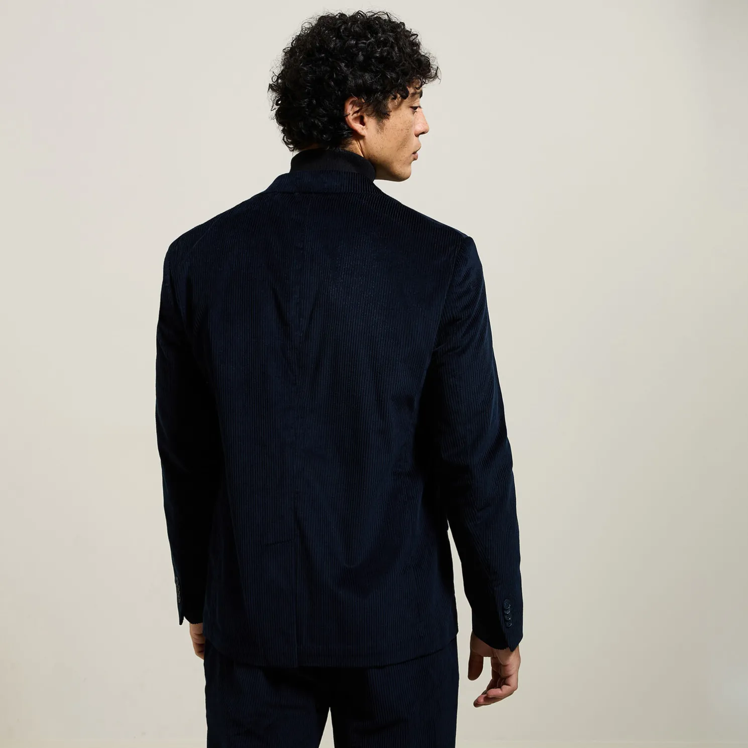 Comfortabel ribfluwelen kostuumvest