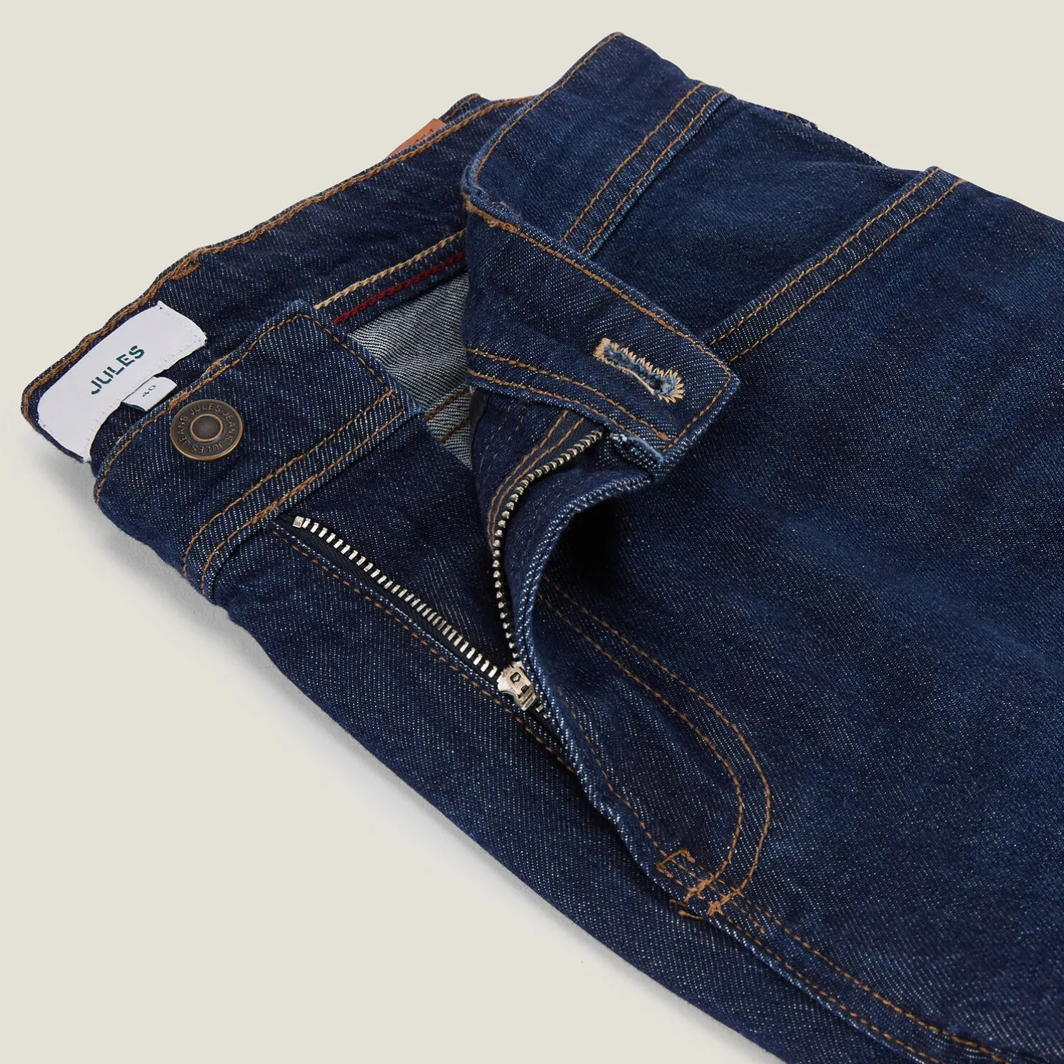 Denim bermuda in gerecycled katoen