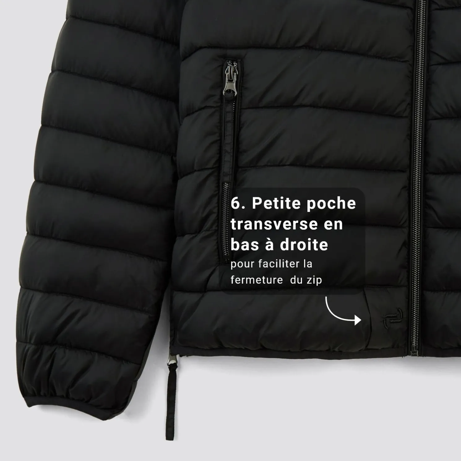 Donsjack voor personen met beperkte mobiliteit