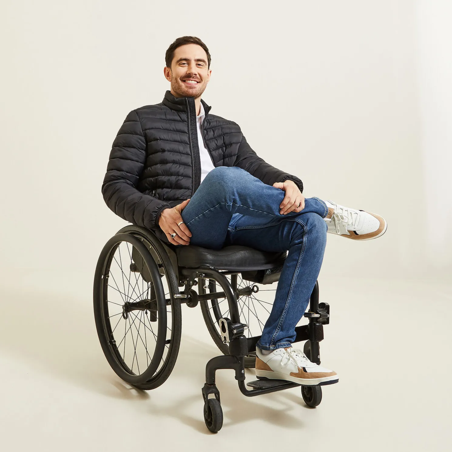 Donsjack voor personen met beperkte mobiliteit