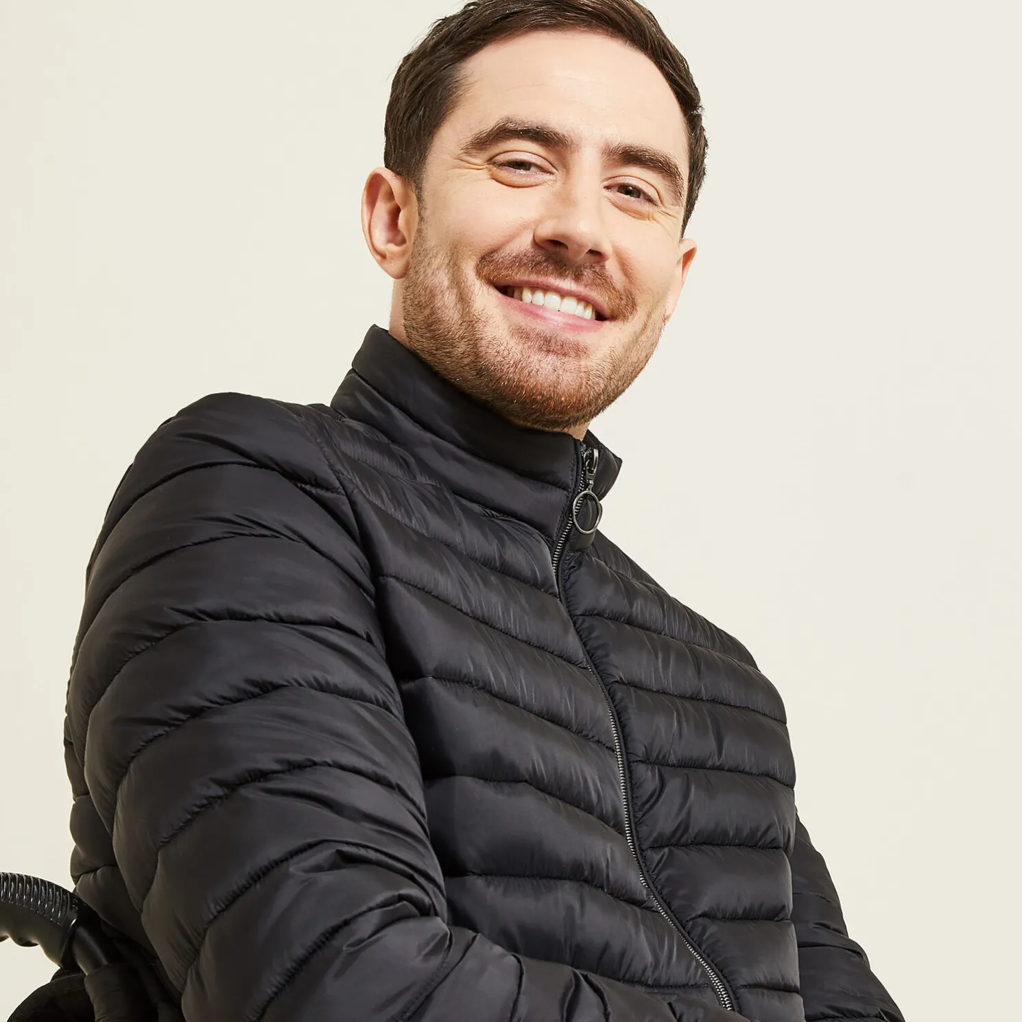 Donsjack voor personen met beperkte mobiliteit