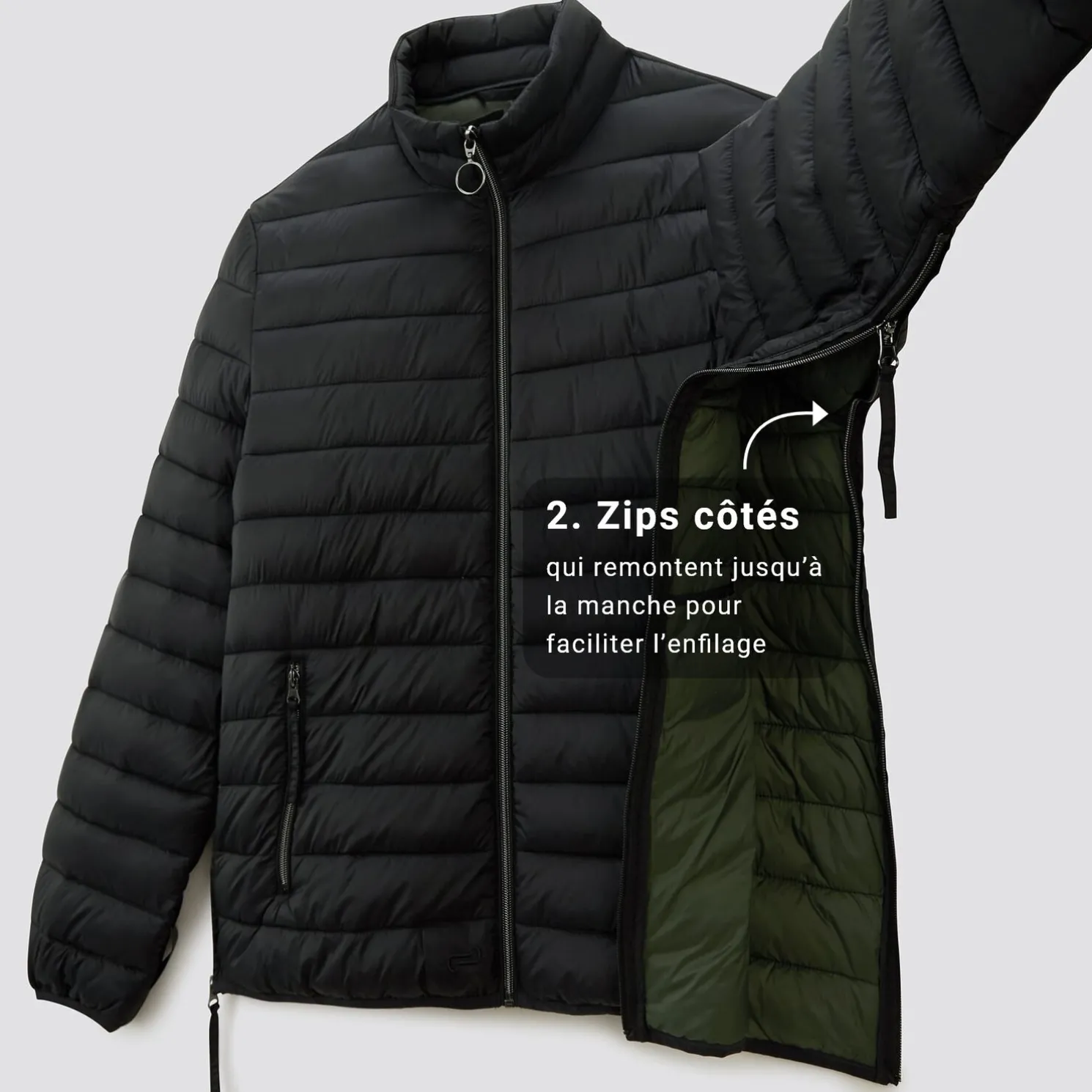 Donsjack voor personen met beperkte mobiliteit