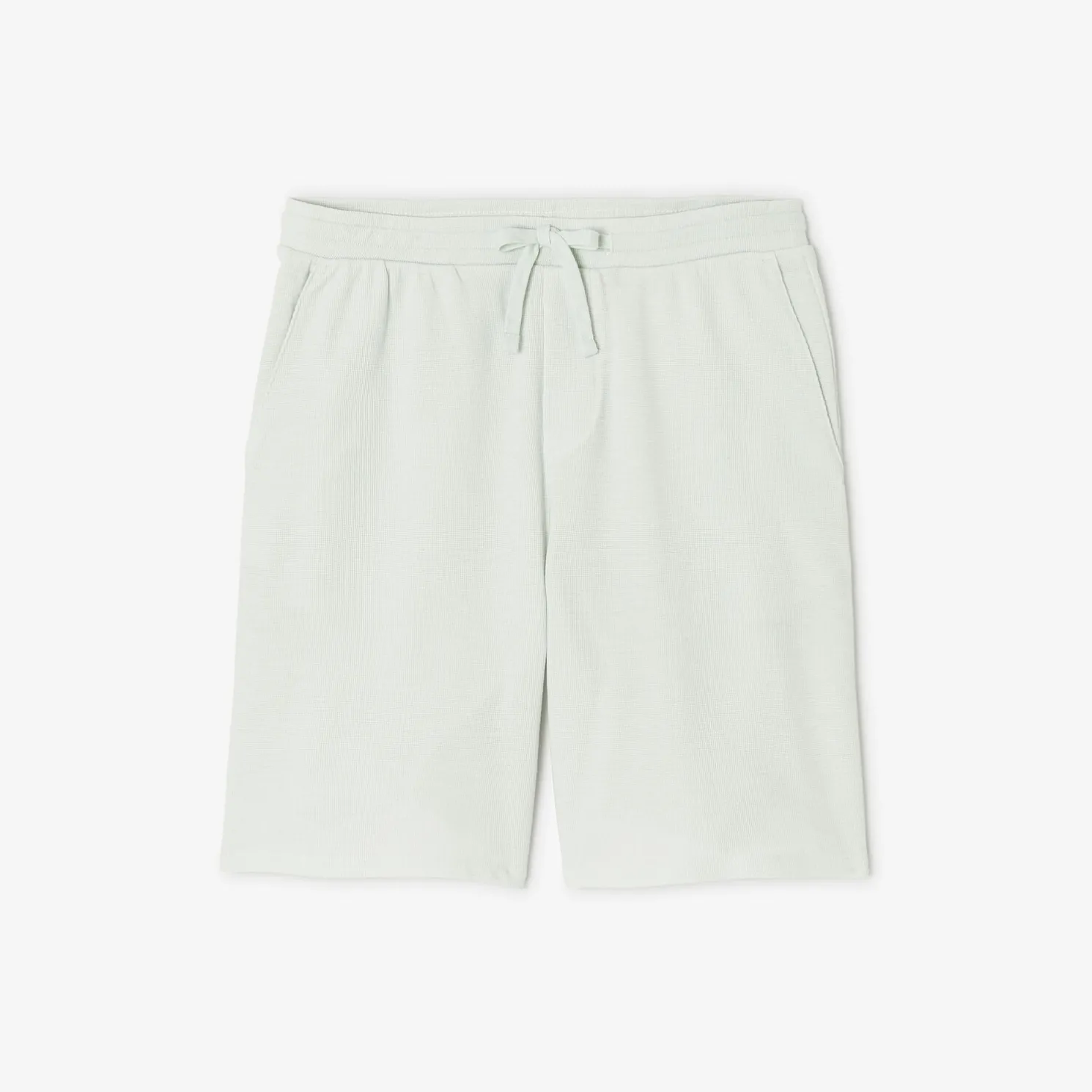 Effen bermuda in textuurstof