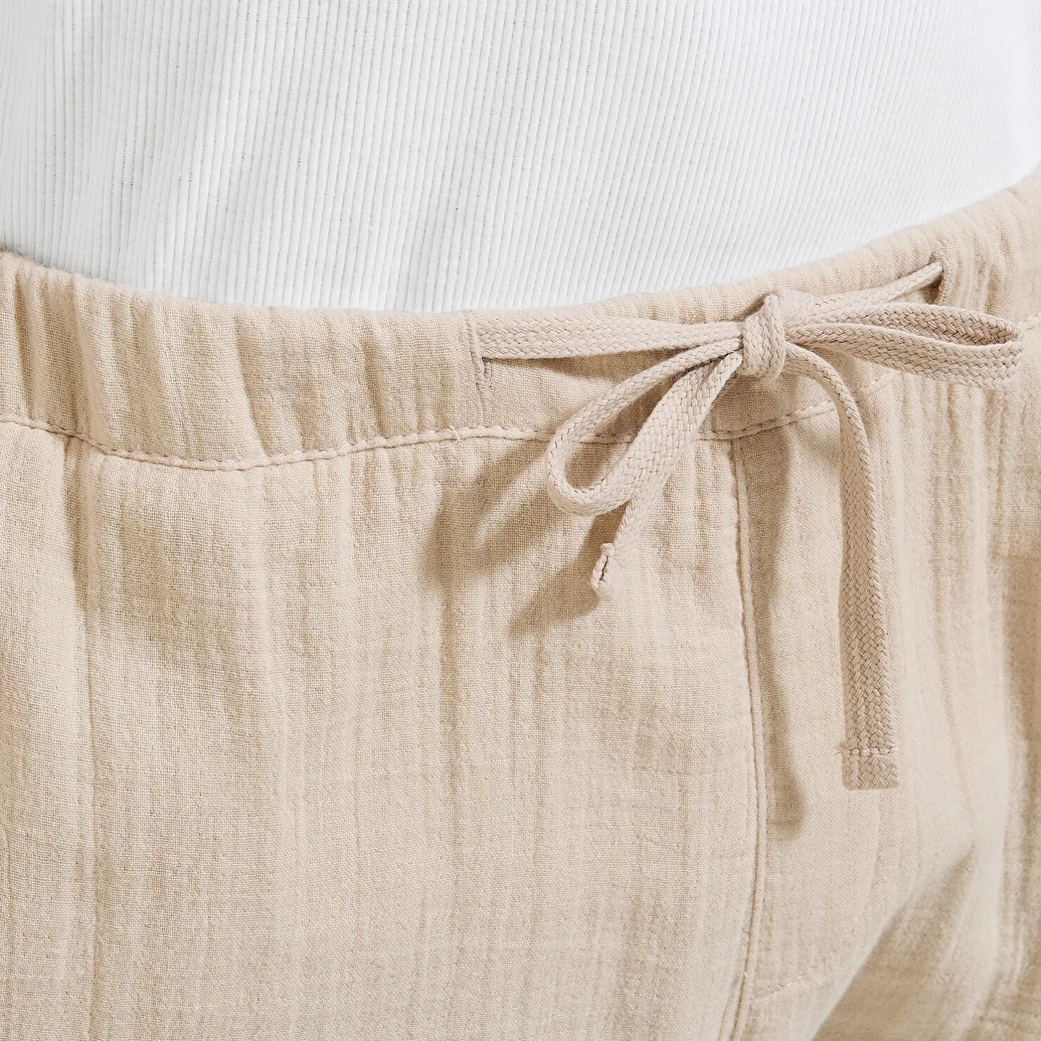 Effen broek in katoengaas