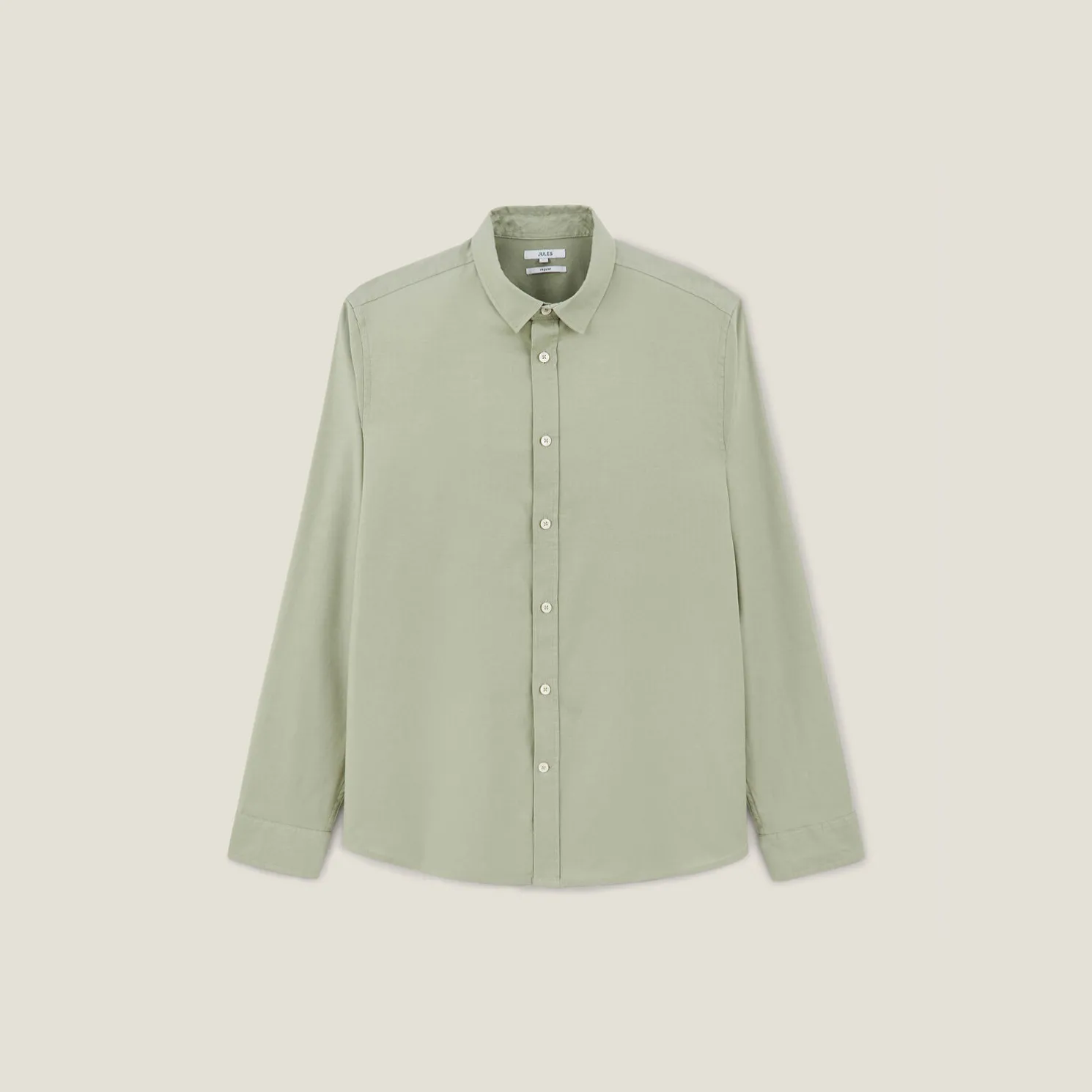 Effen overhemd in piquékatoen