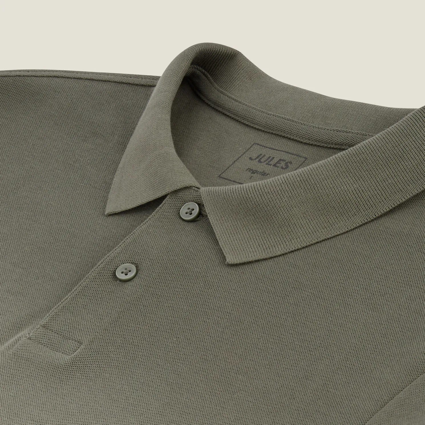 Effen polo in piquékatoen met korte mouwen