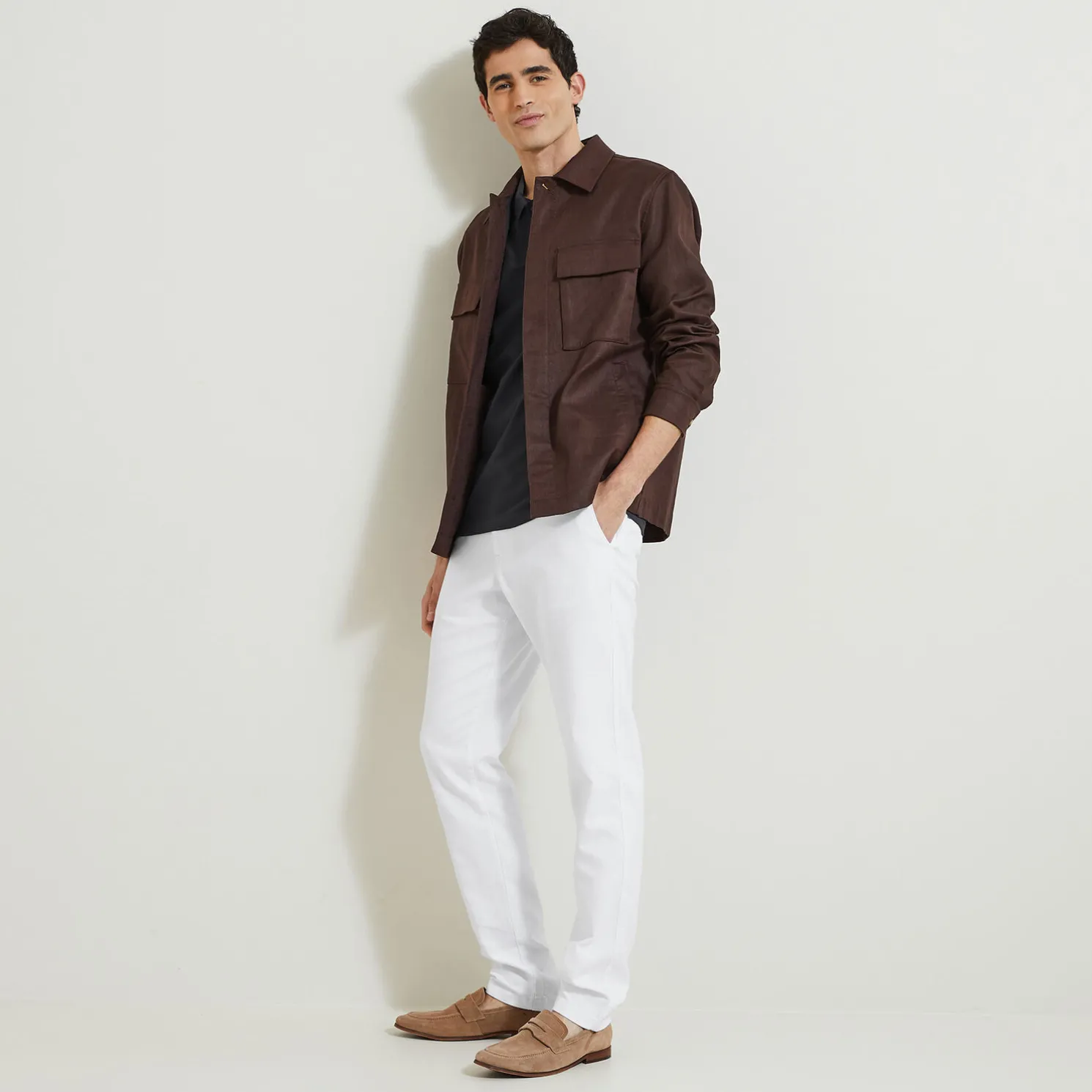 Effen polo in piquékatoen met korte mouwen