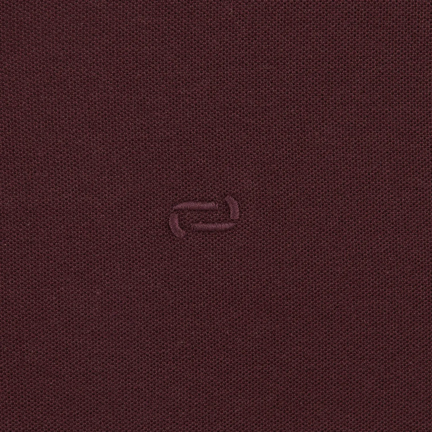 Effen polo in piquékatoen, met lange mouwen