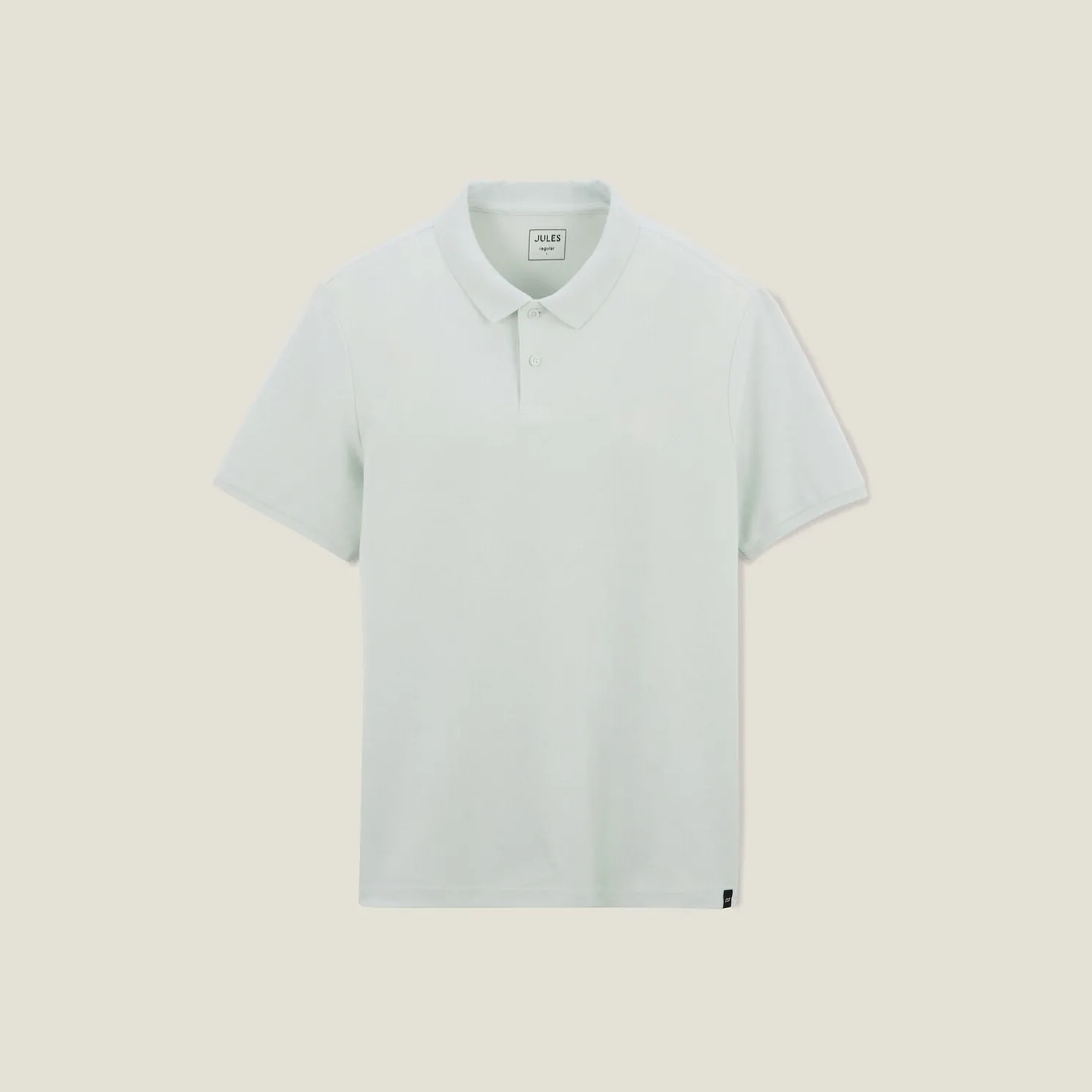 Effen polo in piquékatoen met korte mouwen