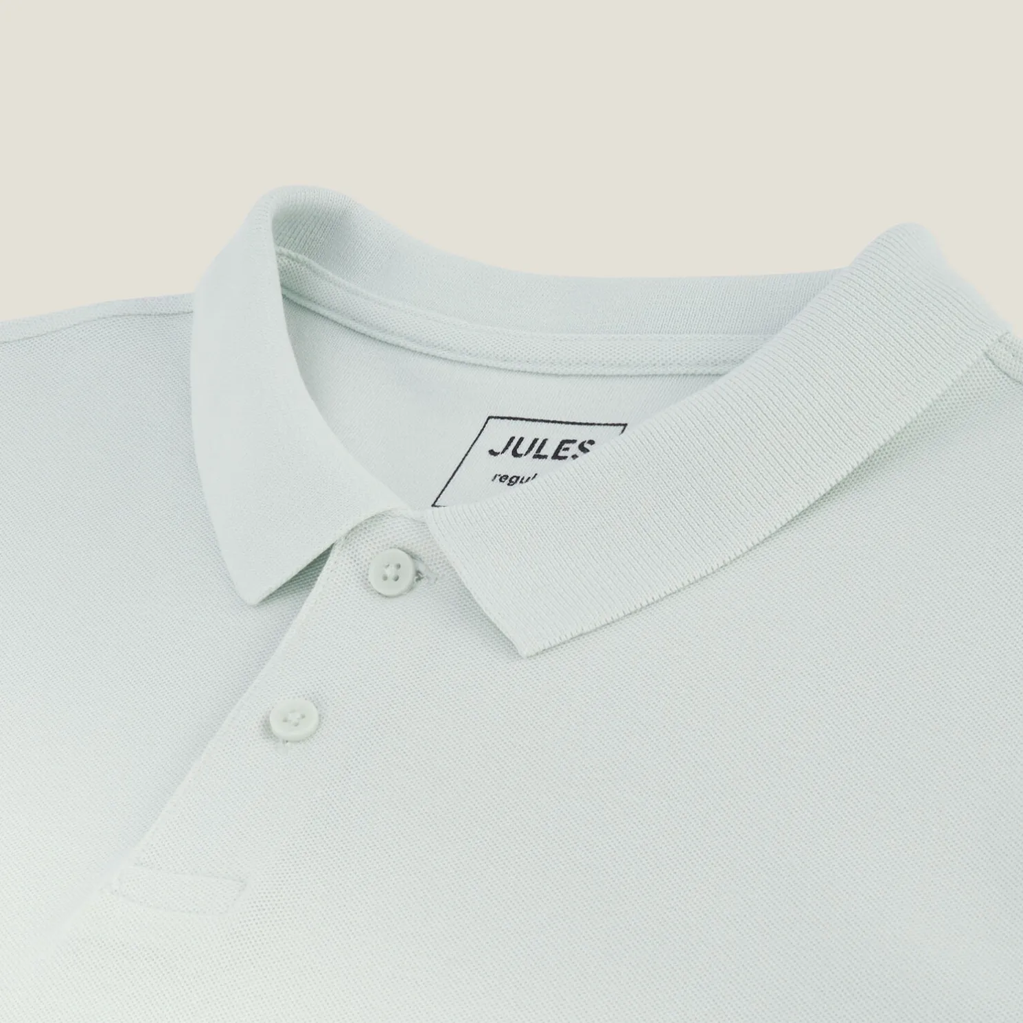 Effen polo in piquékatoen met korte mouwen