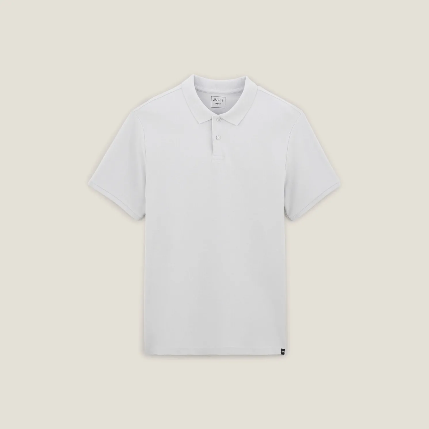 Effen polo in piquékatoen met korte mouwen