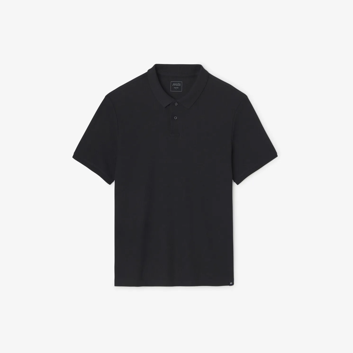 Effen polo in piquékatoen met korte mouwen