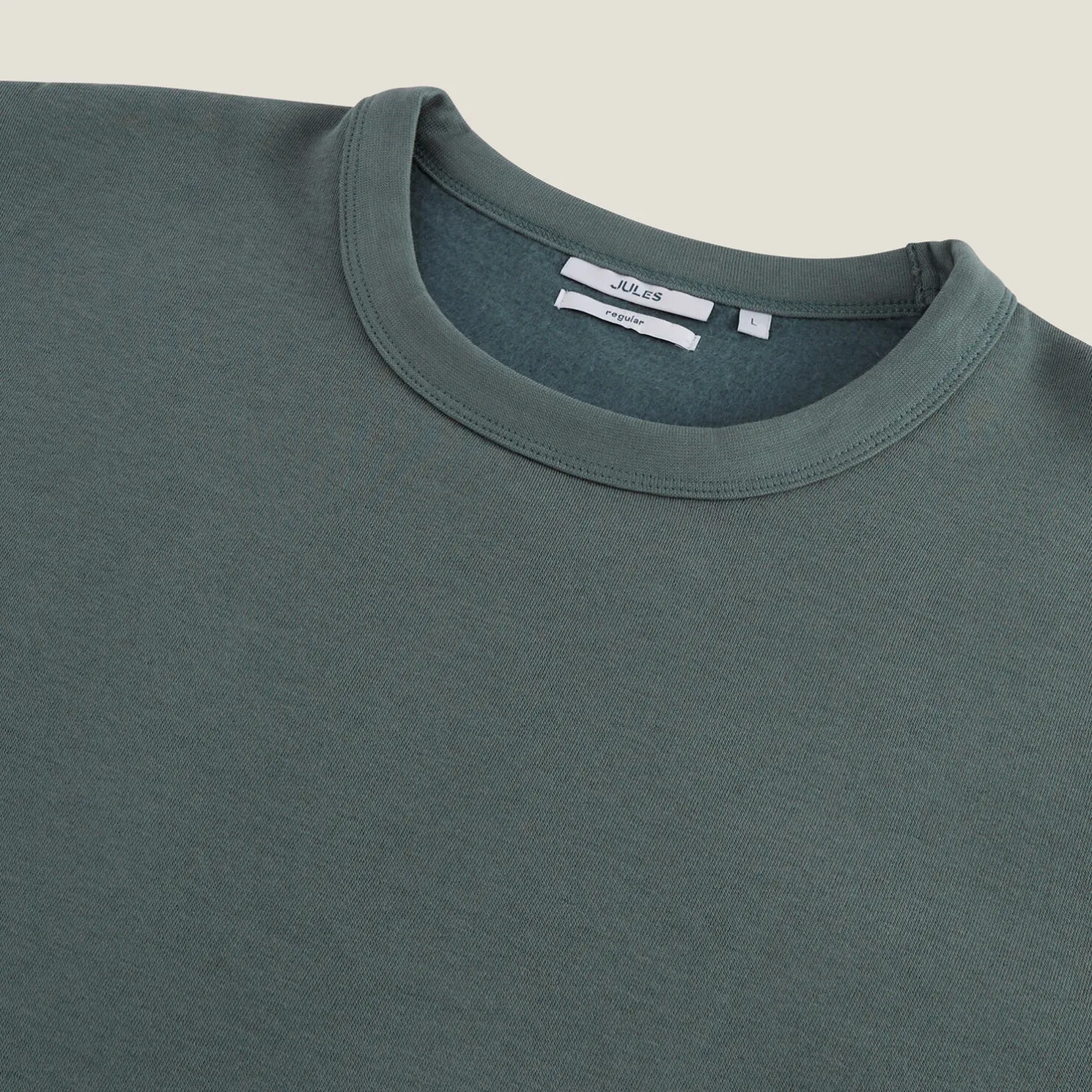 Effen sweater met ronde hals