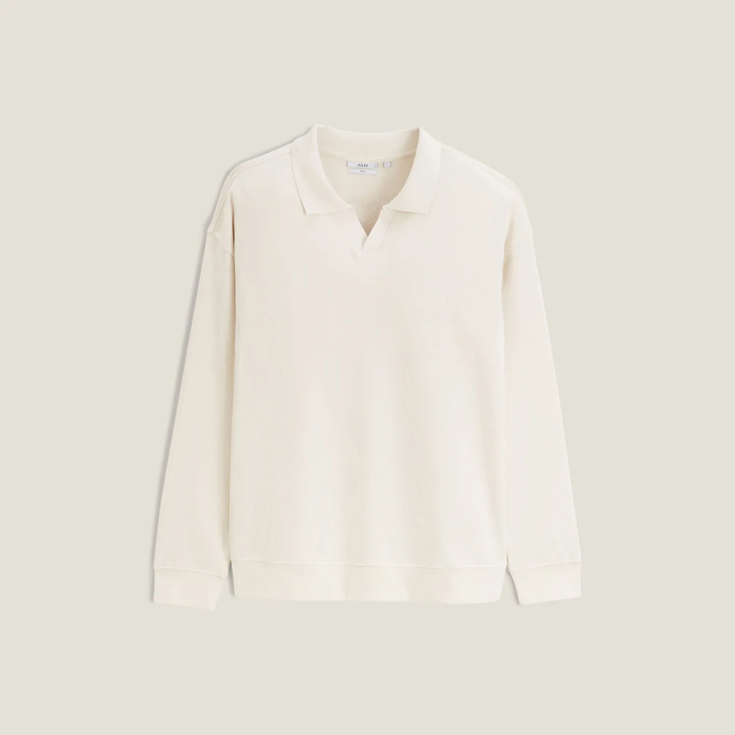 Effen sweater met resortkraag