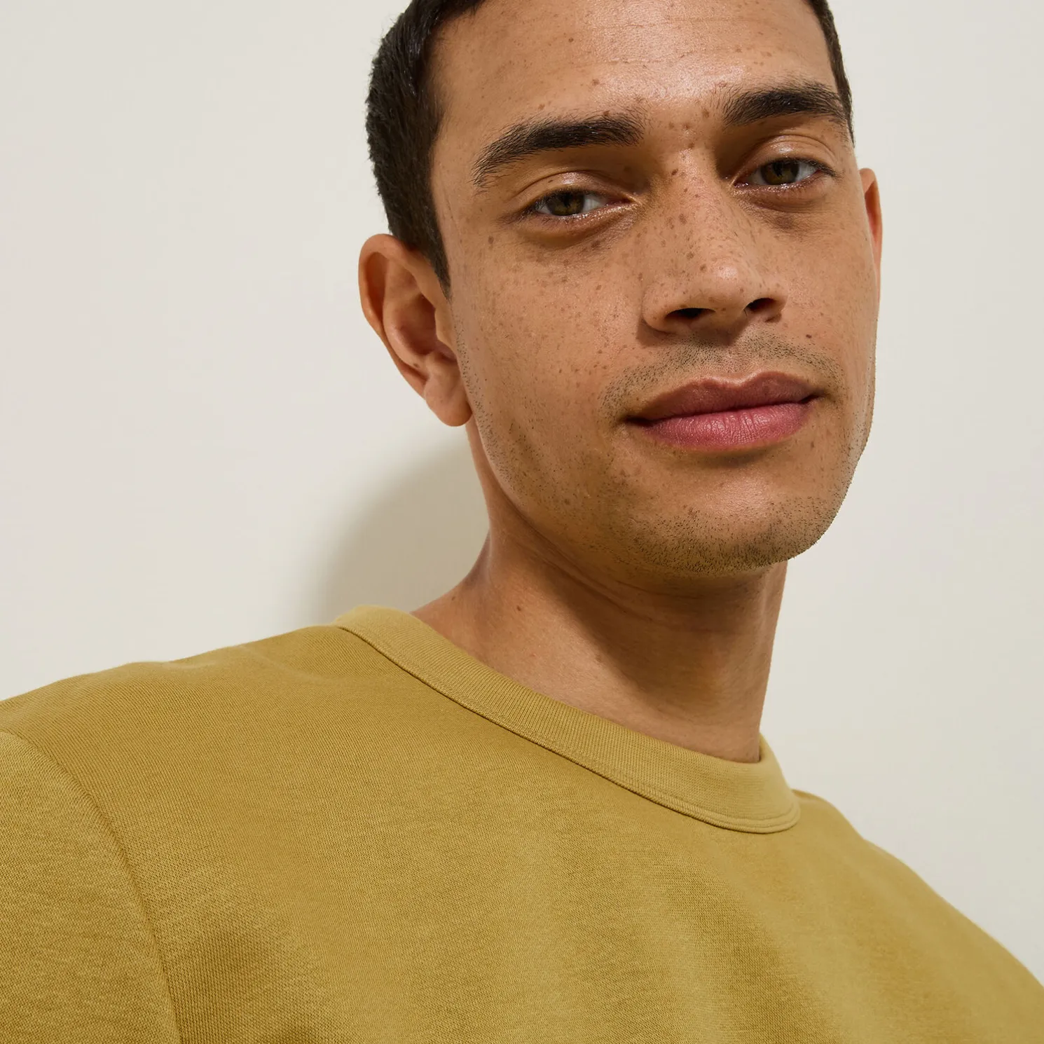 Effen sweater met ronde hals