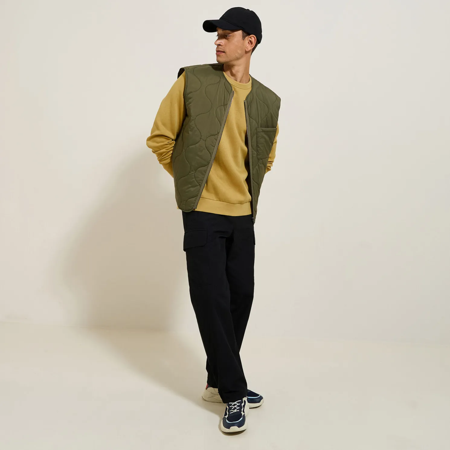 Effen sweater met ronde hals