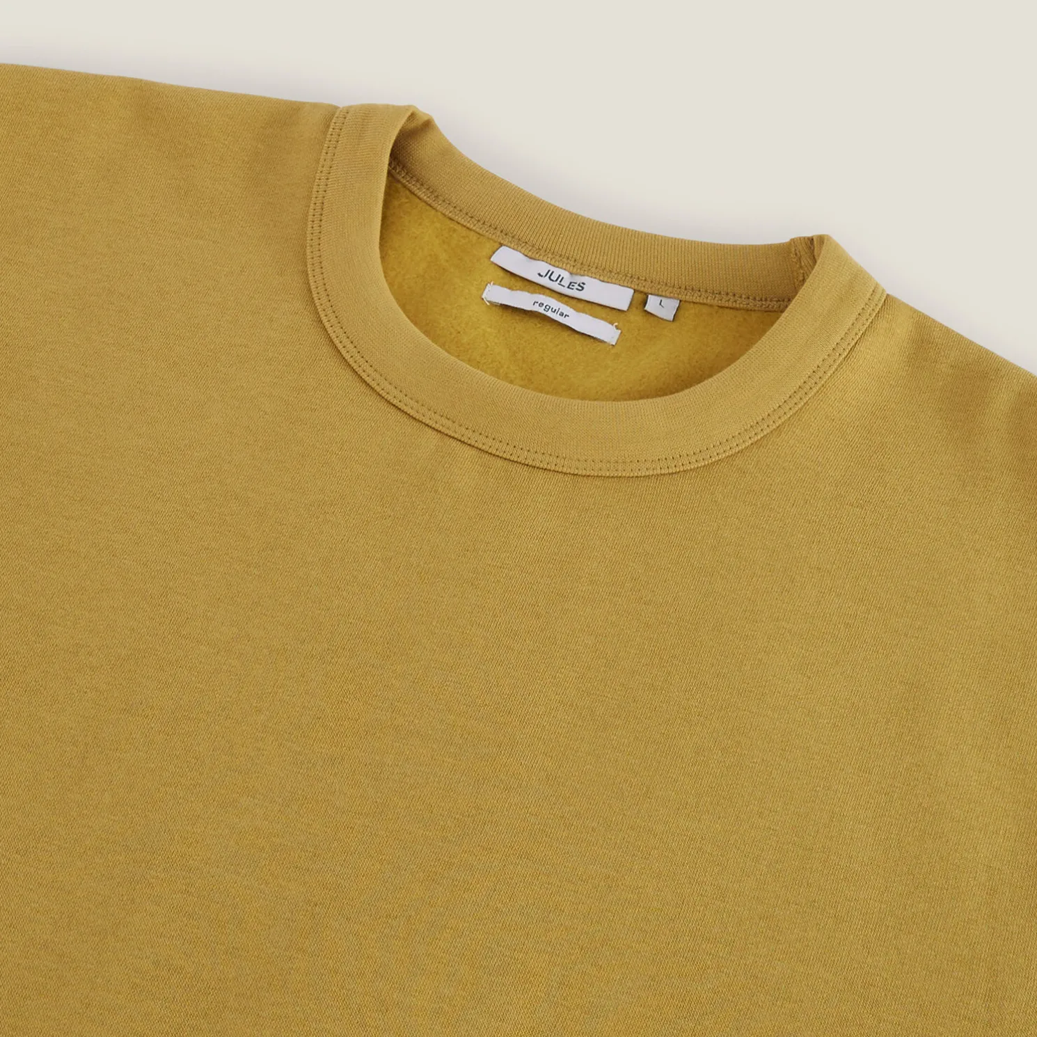 Effen sweater met ronde hals