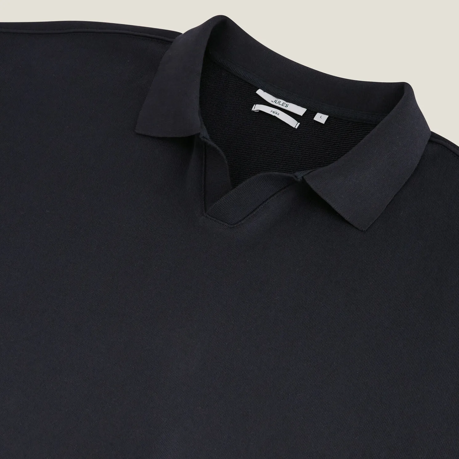 Effen sweater met resortkraag