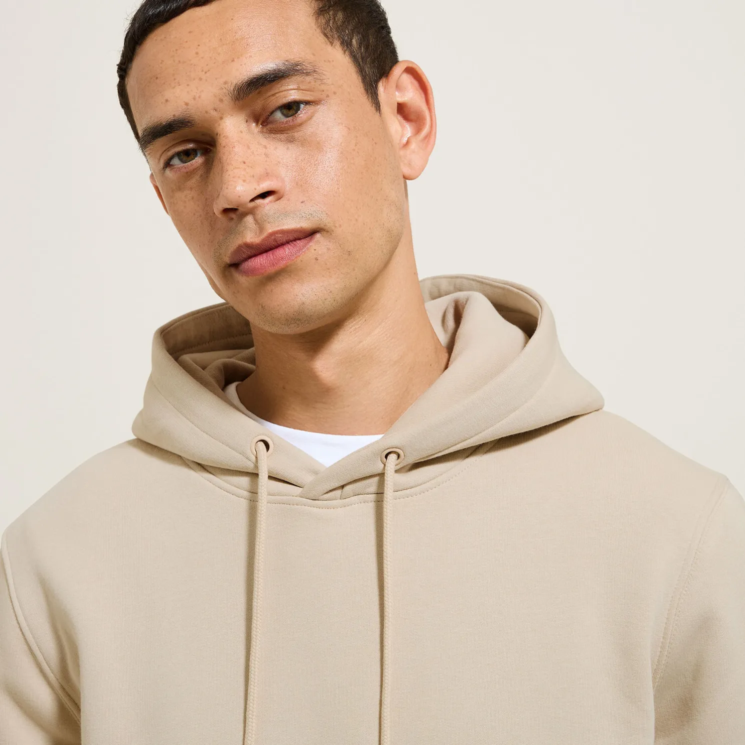 Effen sweater met kap