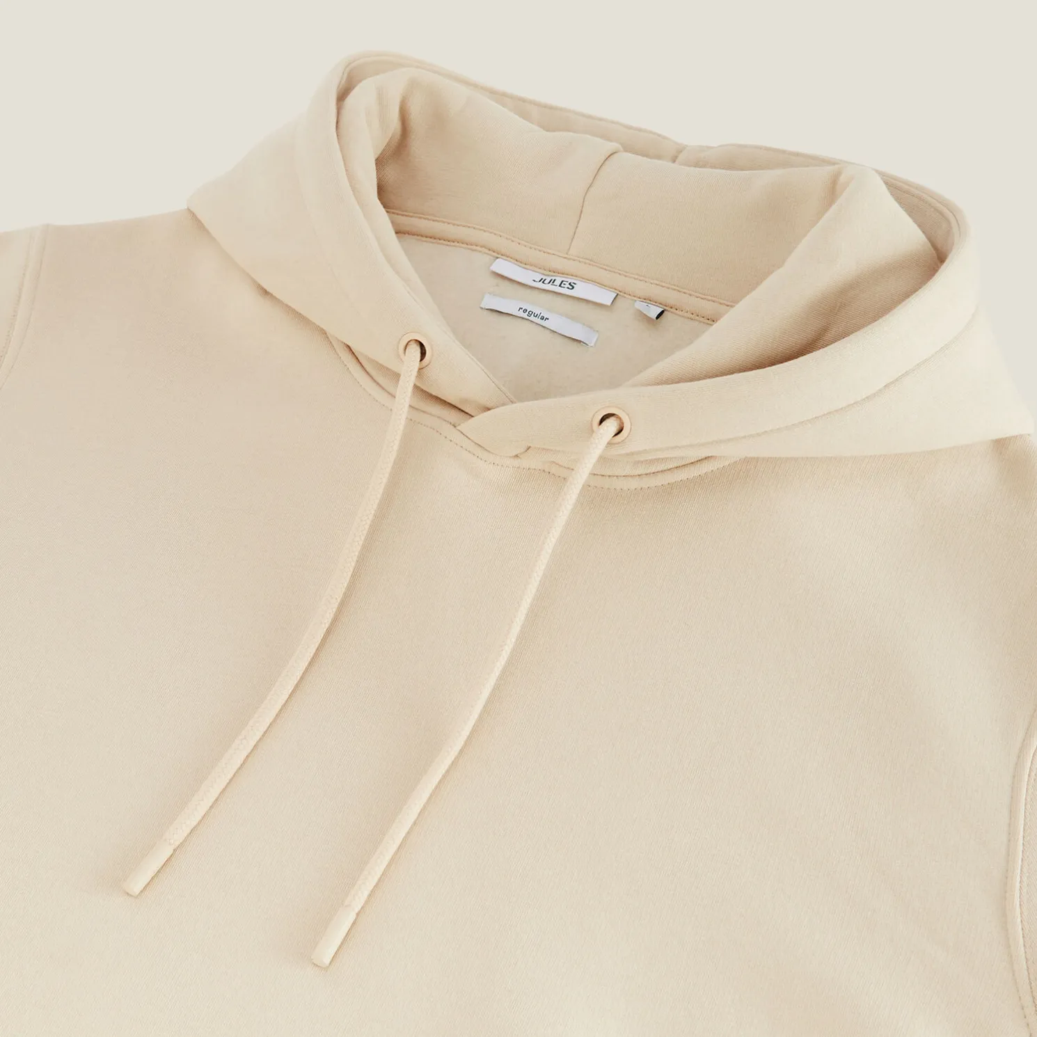 Effen sweater met kap